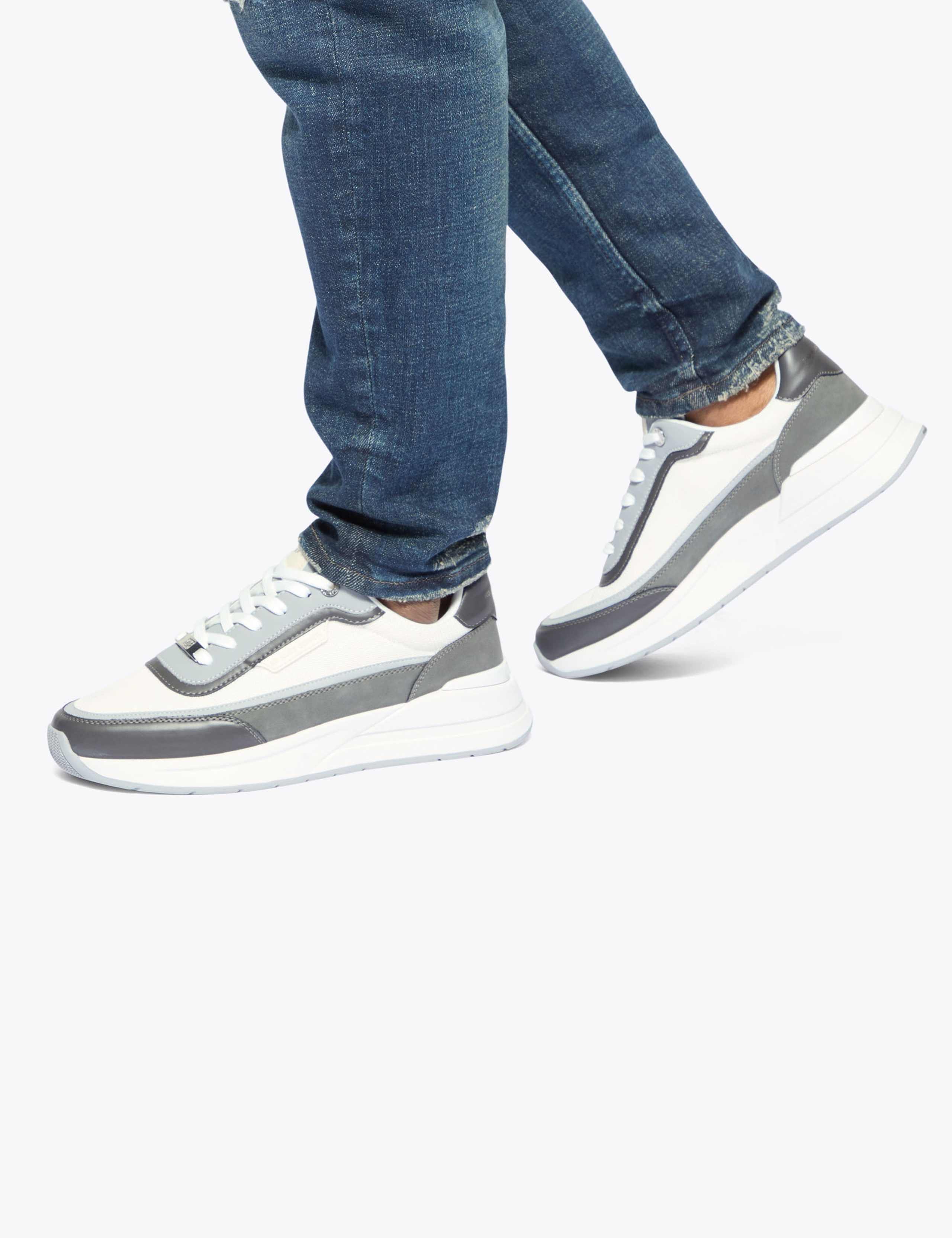 Colour Block Lace Up Trainers 2 of 5