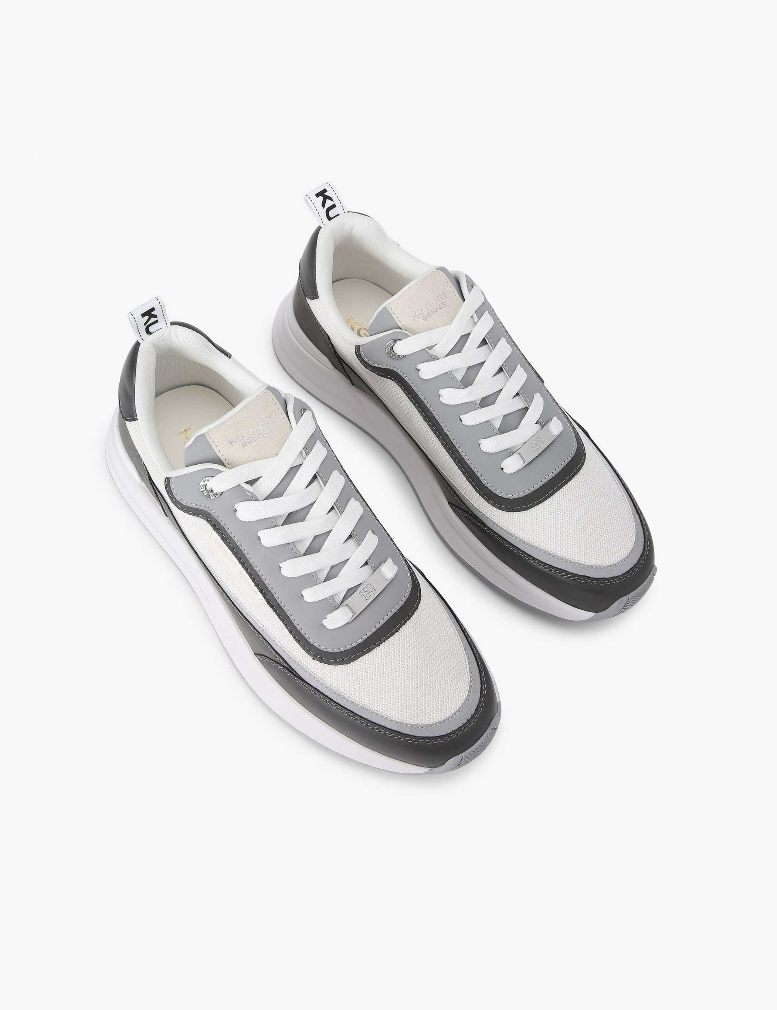 Colour Block Lace Up Trainers 3 of 5