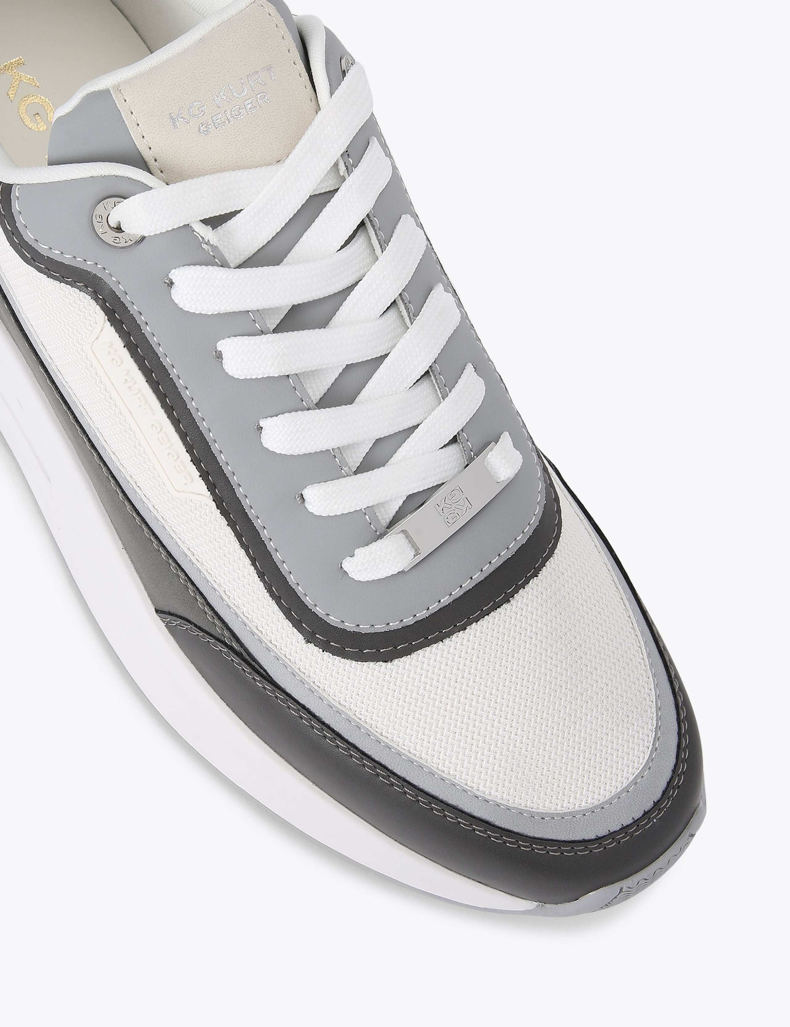 Colour Block Lace Up Trainers 4 of 5
