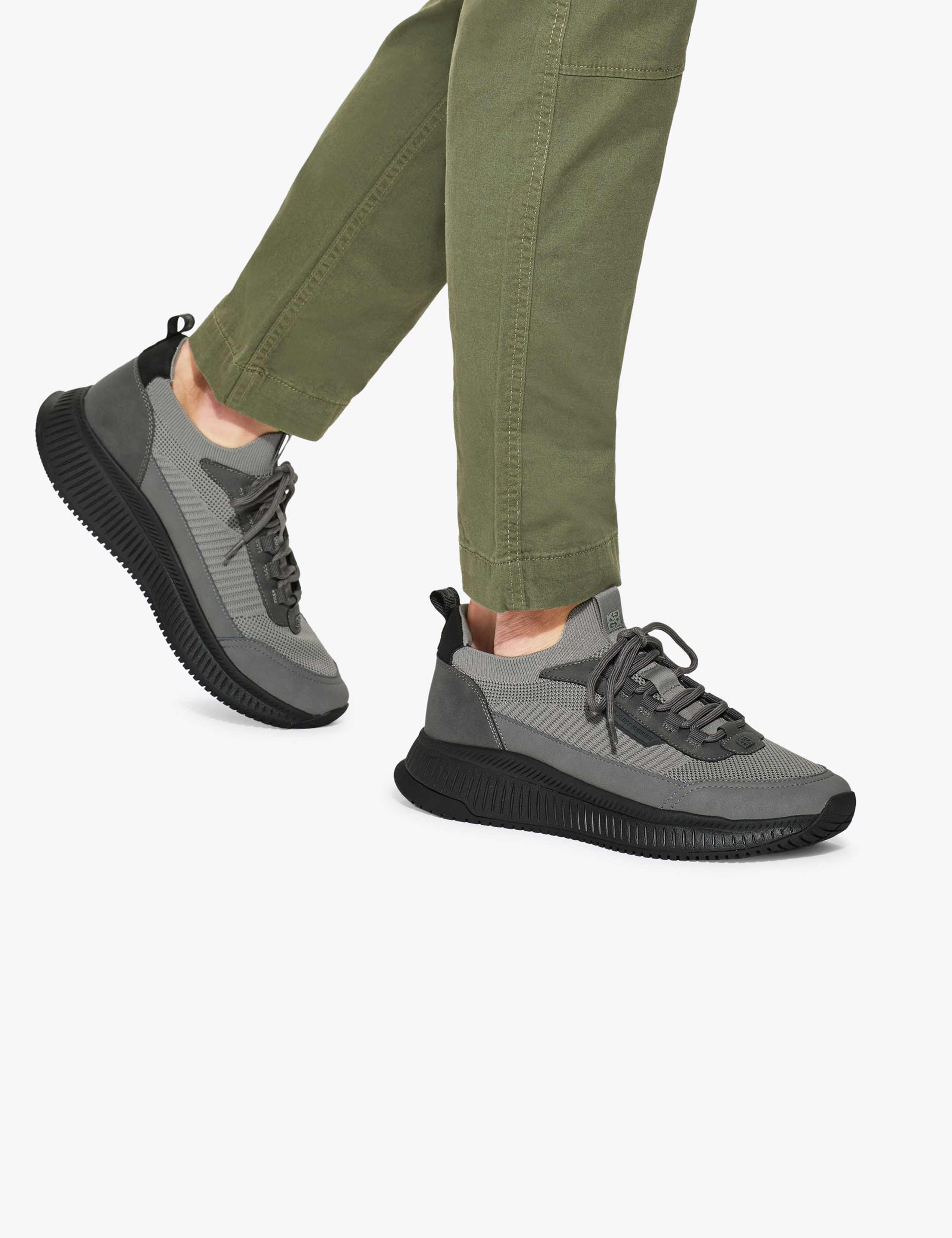 Colour Block Lace Up Trainers 3 of 5