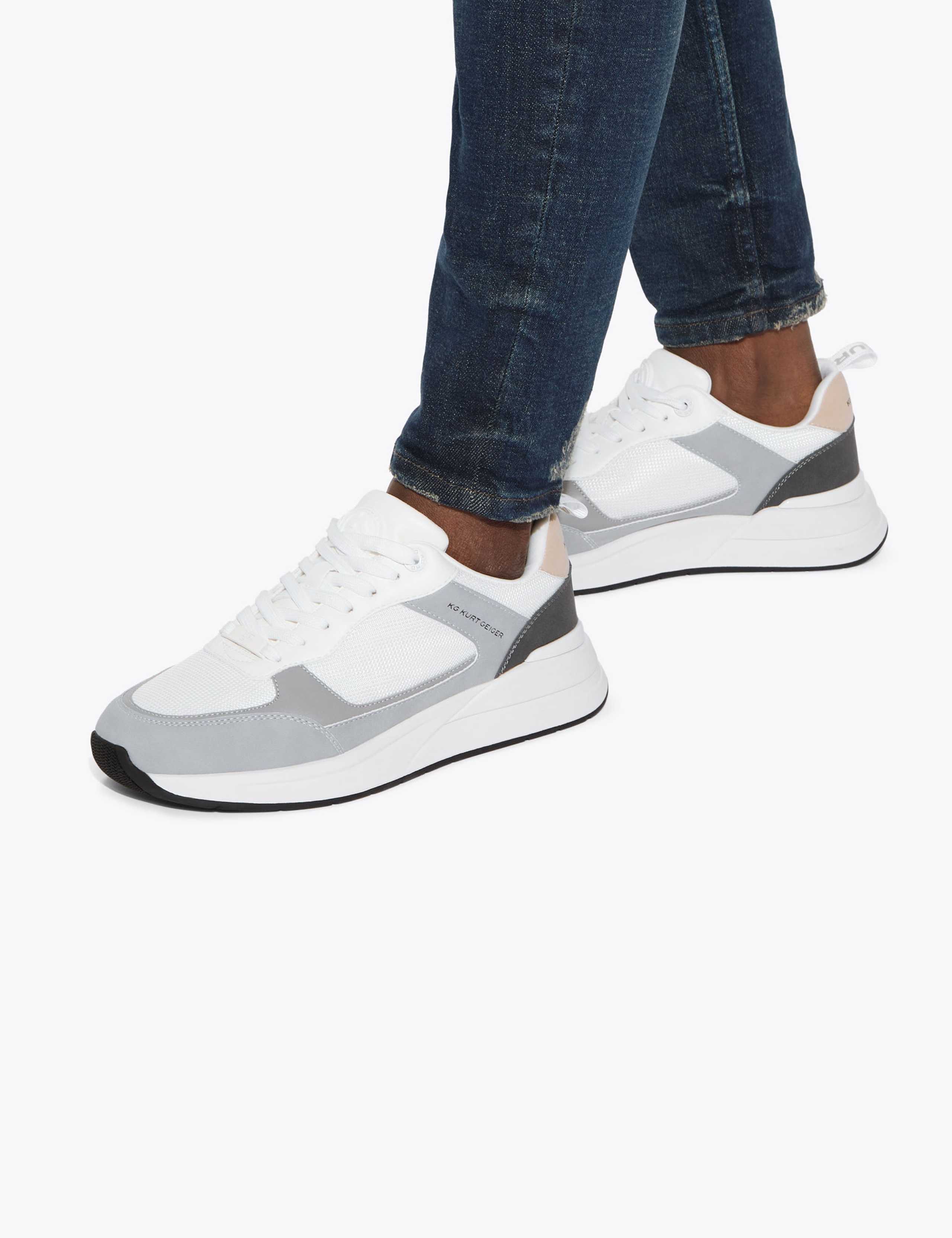 Colour Block Lace Up Trainers 4 of 5