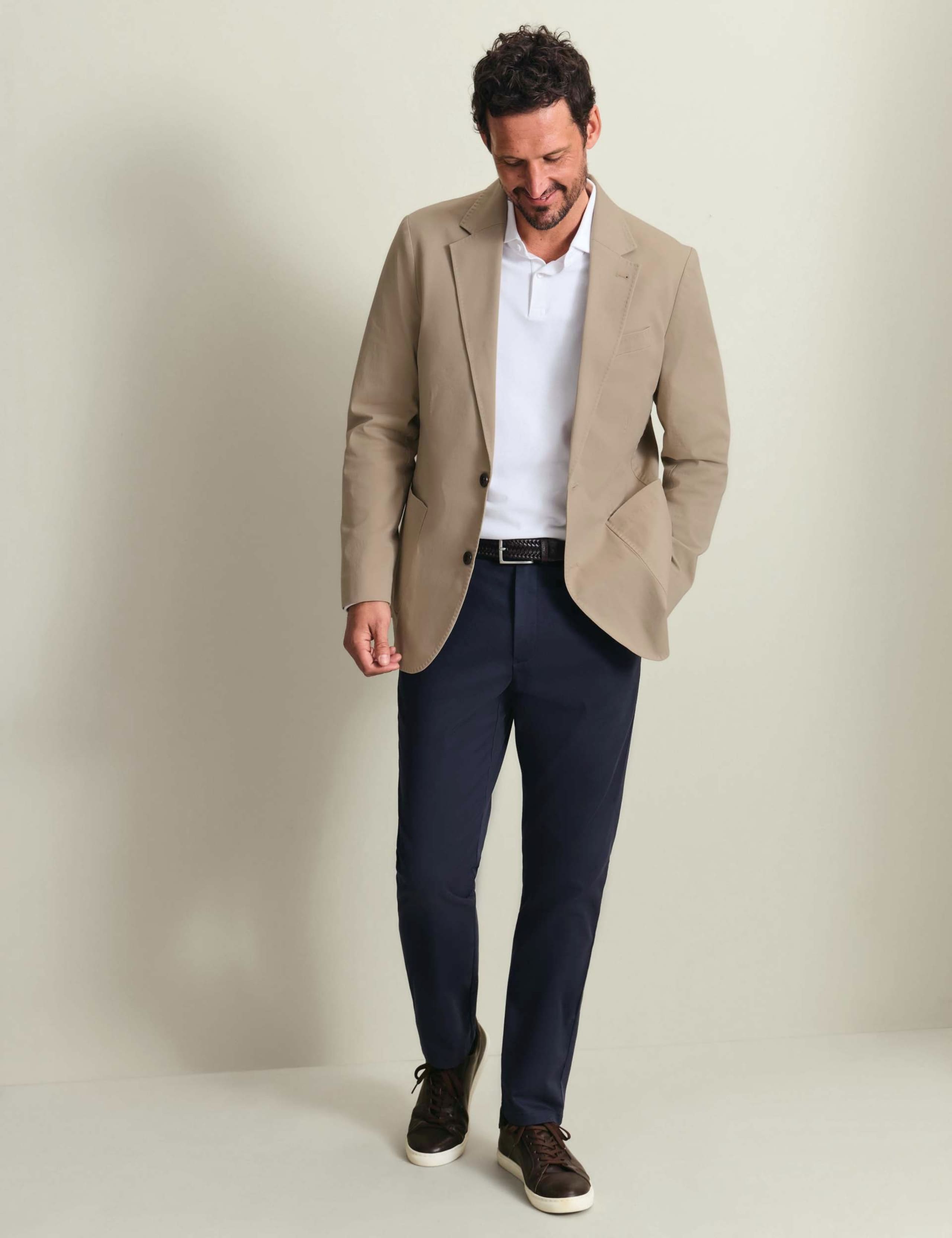 Slim Fit Cotton Rich Stretch Blazer 2 of 6