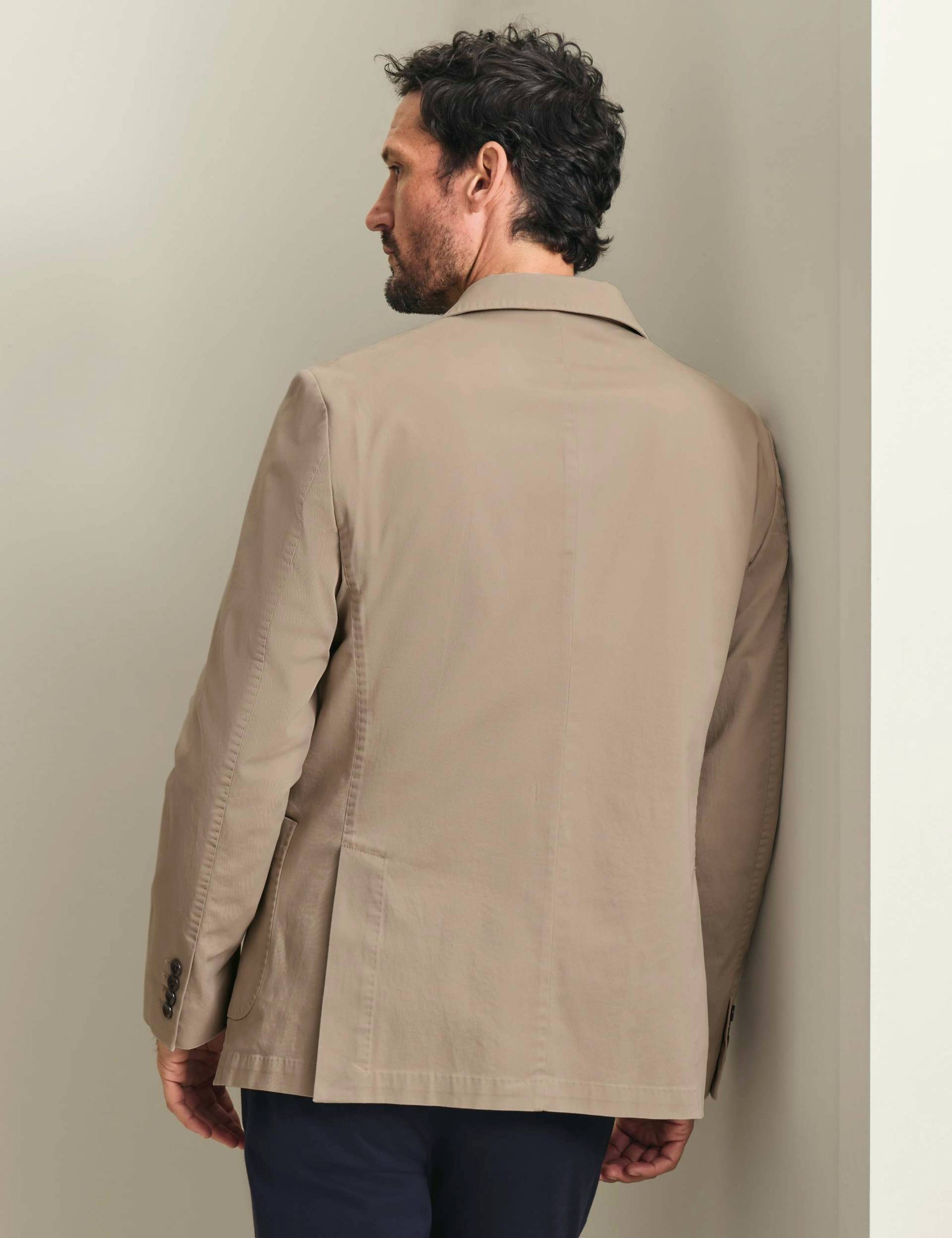 Slim Fit Cotton Rich Stretch Blazer 3 of 6