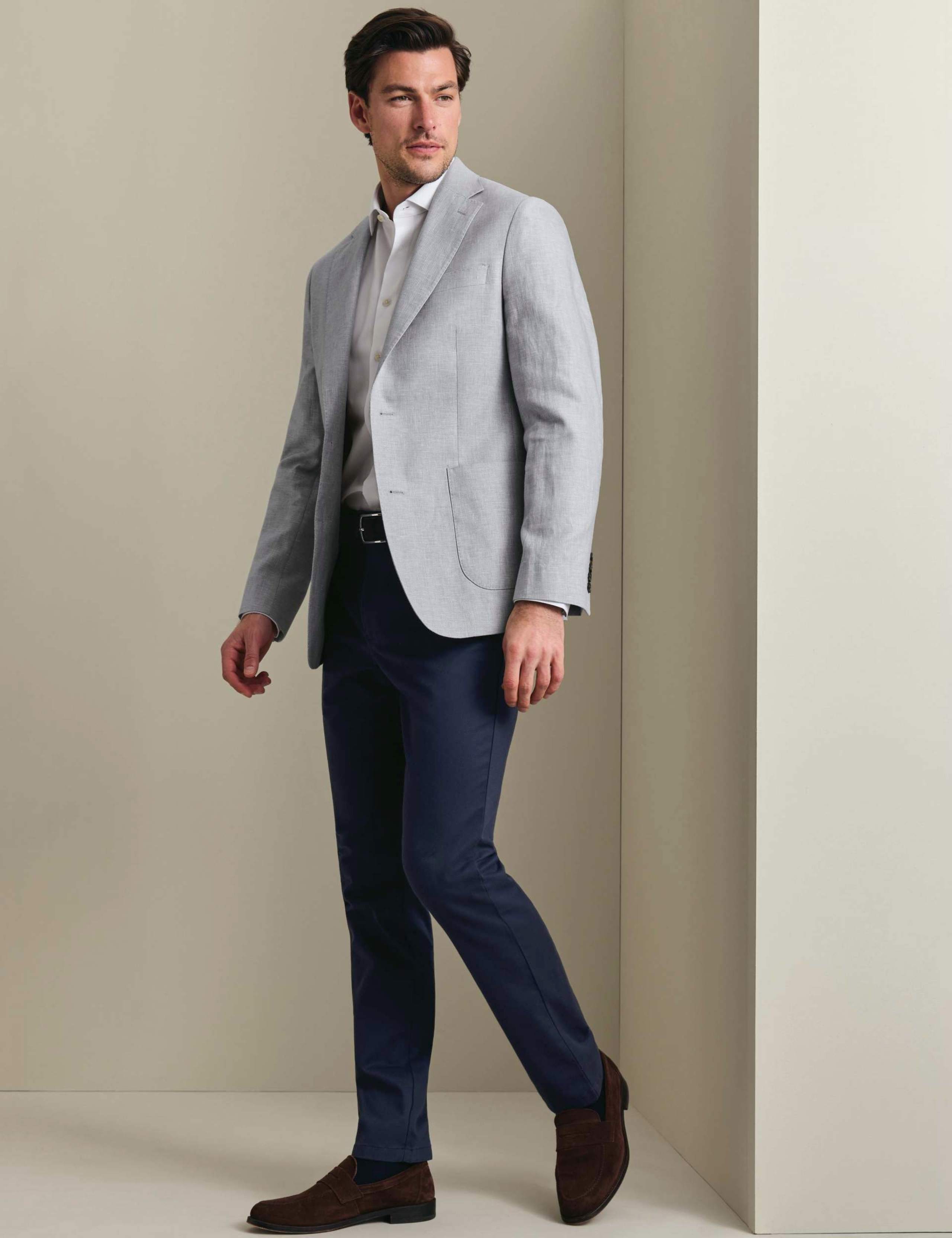 Slim Fit Linen Cotton Blend Suit Jacket 2 of 7