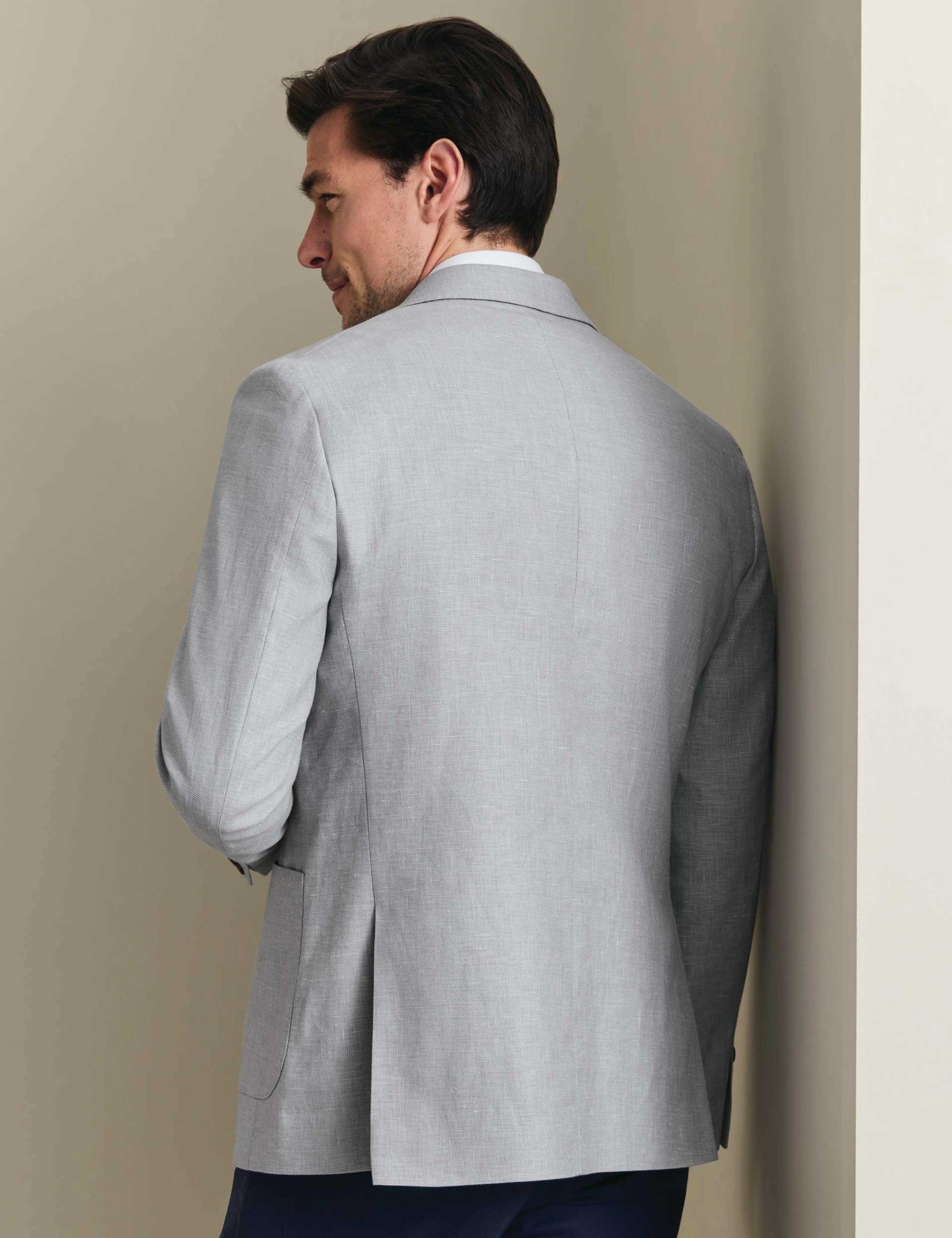 Slim Fit Linen Cotton Blend Suit Jacket 3 of 7