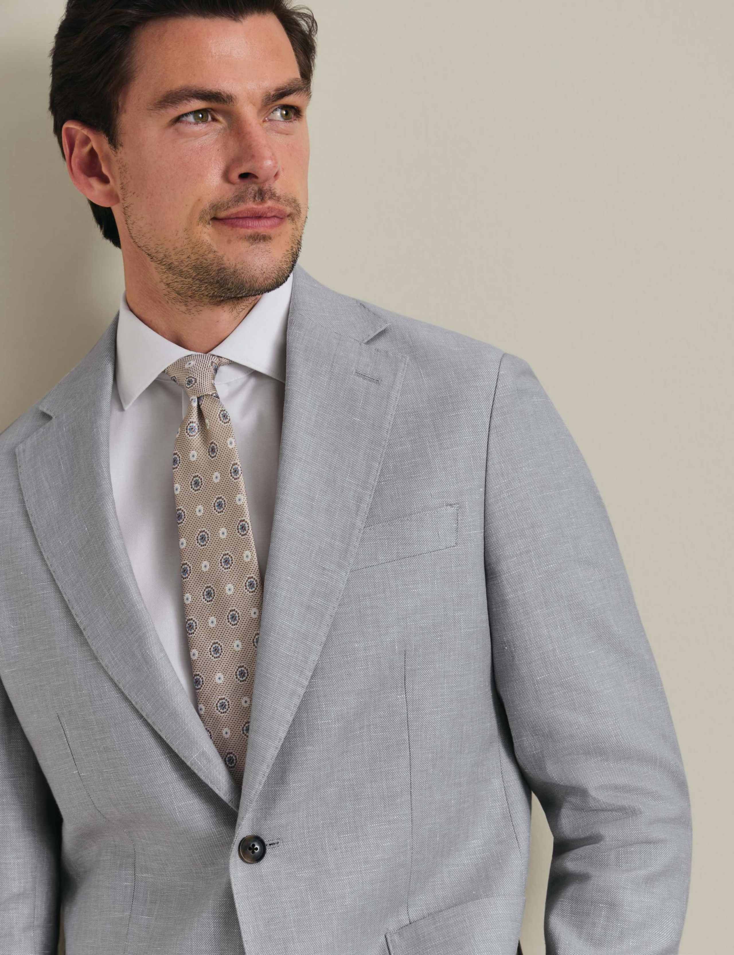 Slim Fit Linen Cotton Blend Suit Jacket 4 of 7