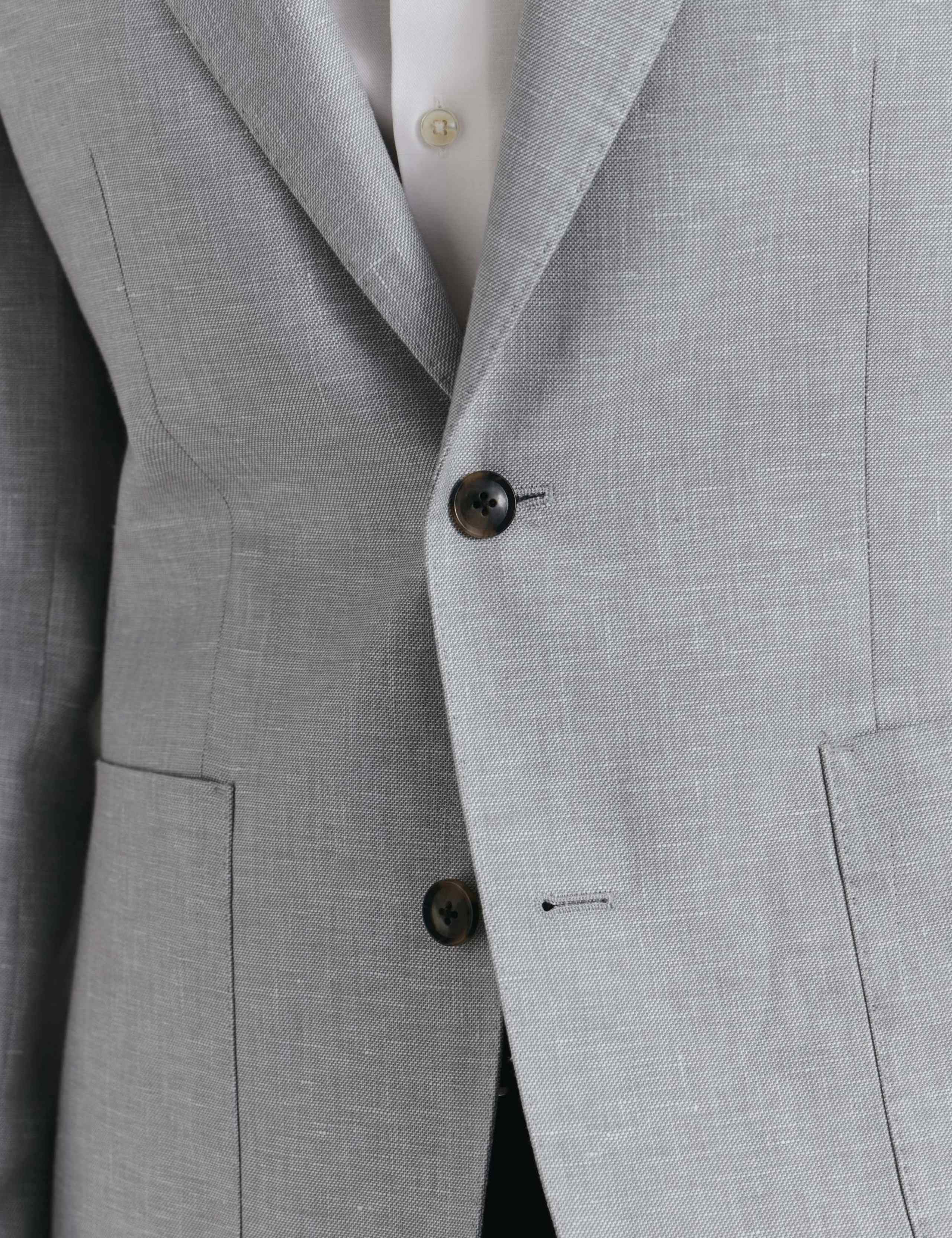 Slim Fit Linen Cotton Blend Suit Jacket 5 of 7