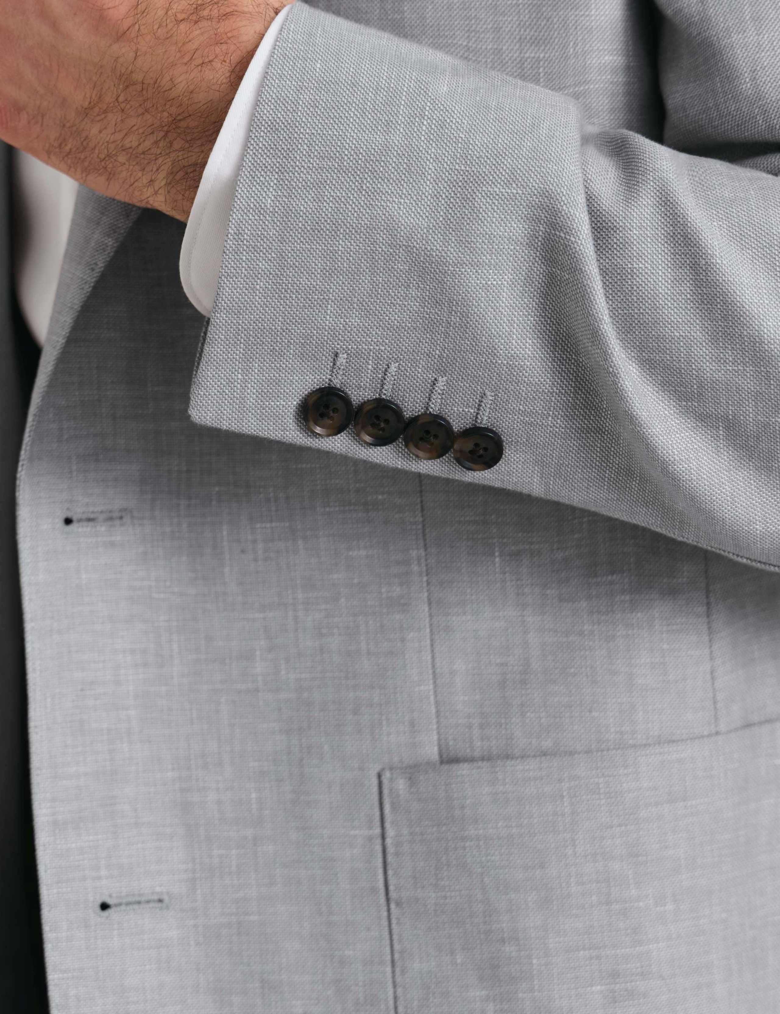 Slim Fit Linen Cotton Blend Suit Jacket 6 of 7