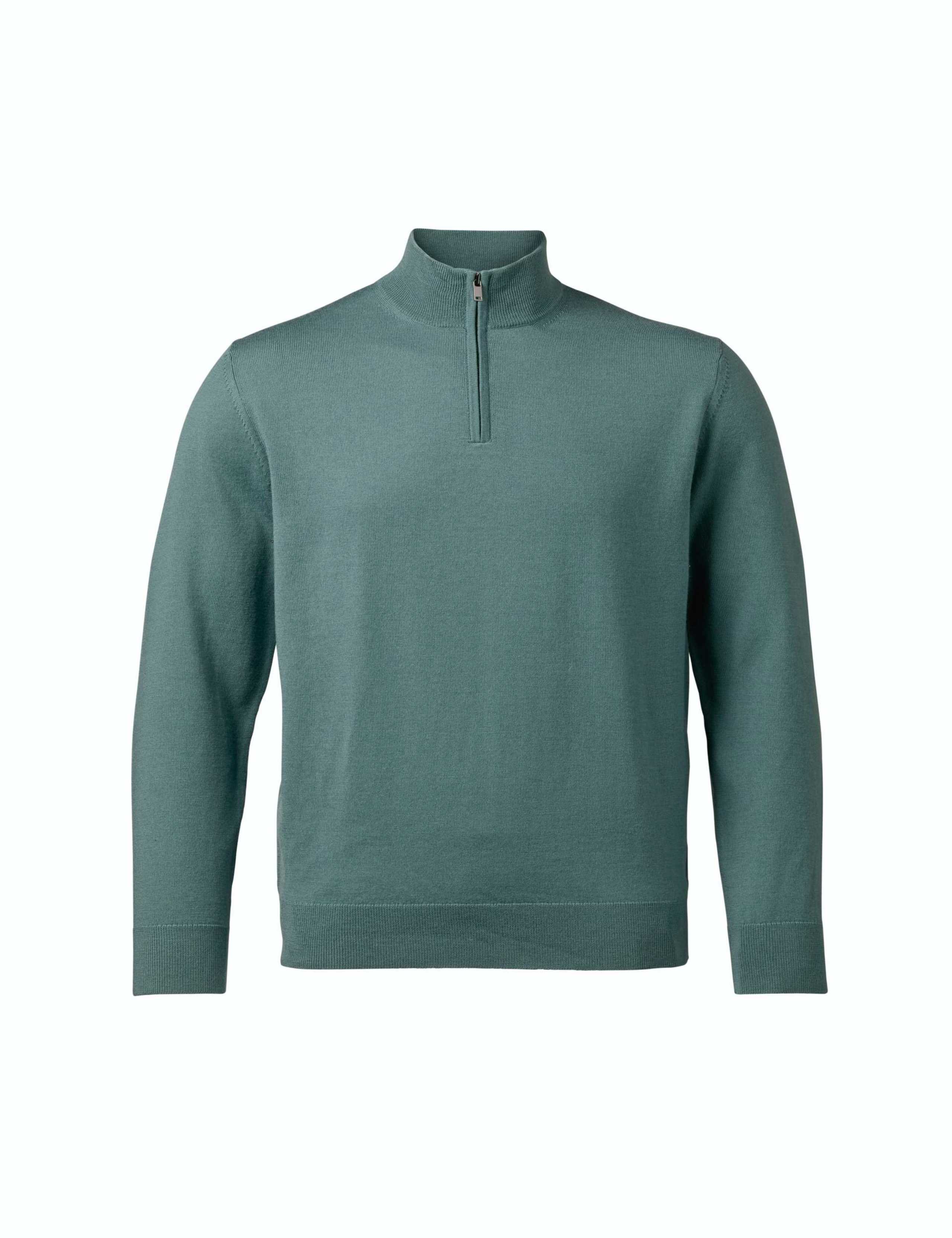 Pure Merino Wool Half Zip Jumper 4 of 6