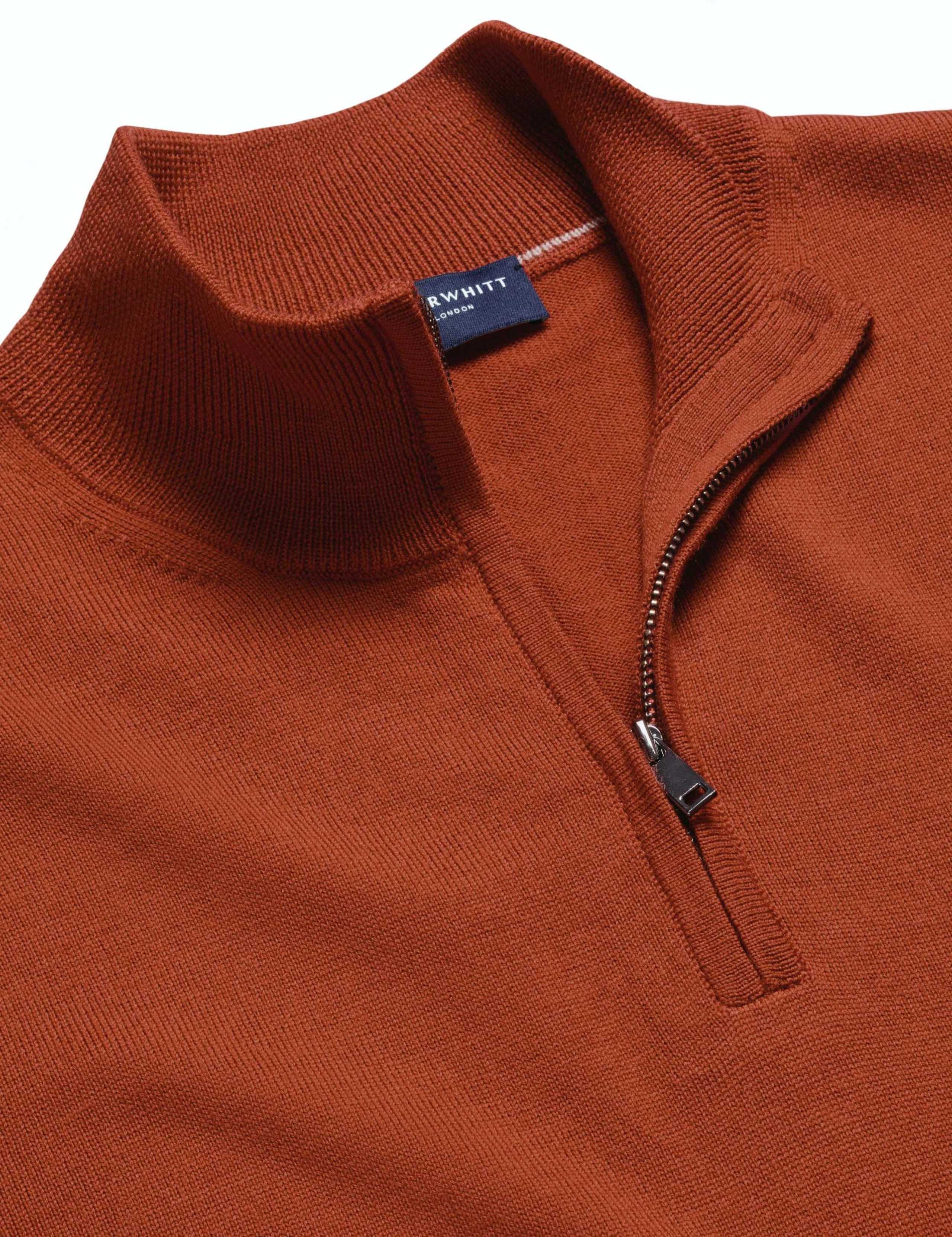 Pure Merino Wool Half Zip Jumper 4 of 6