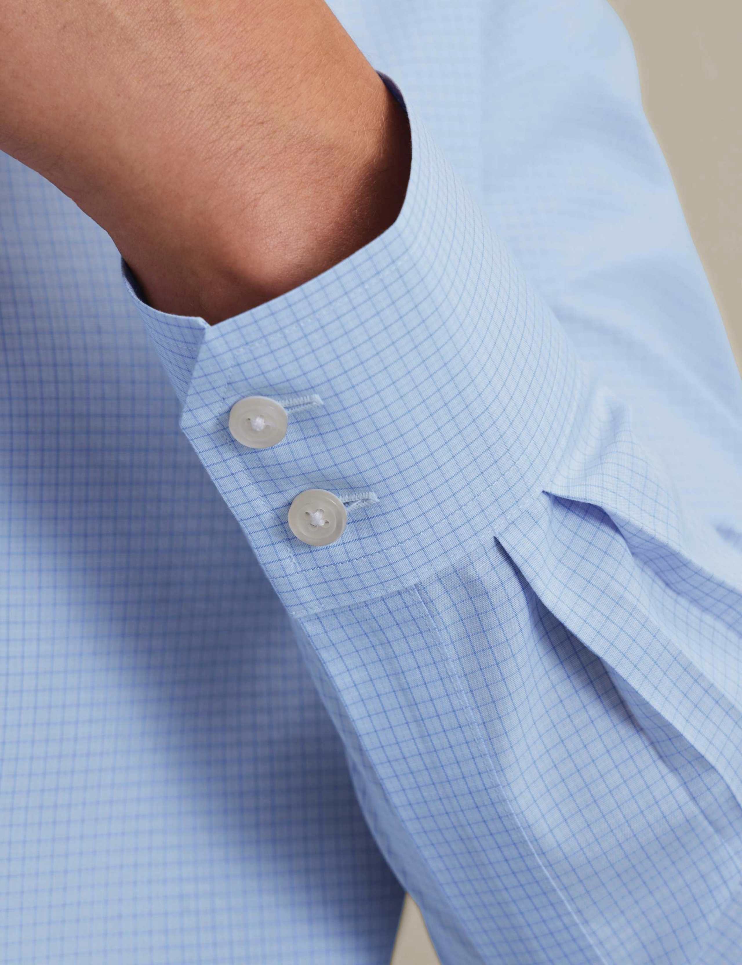 Slim Fit Non Iron Pure Cotton Check Shirt 4 of 7