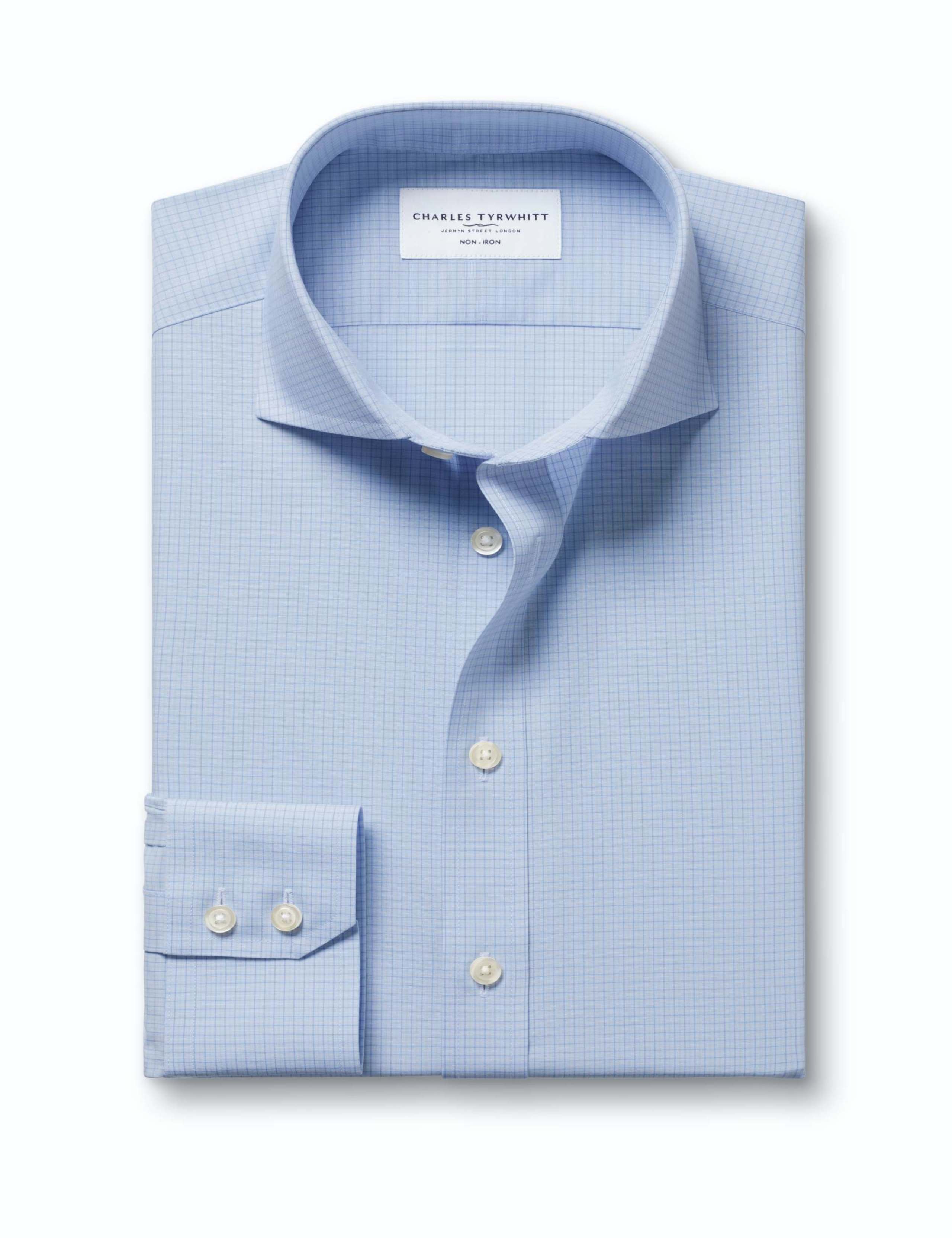 Slim Fit Non Iron Pure Cotton Check Shirt 5 of 7