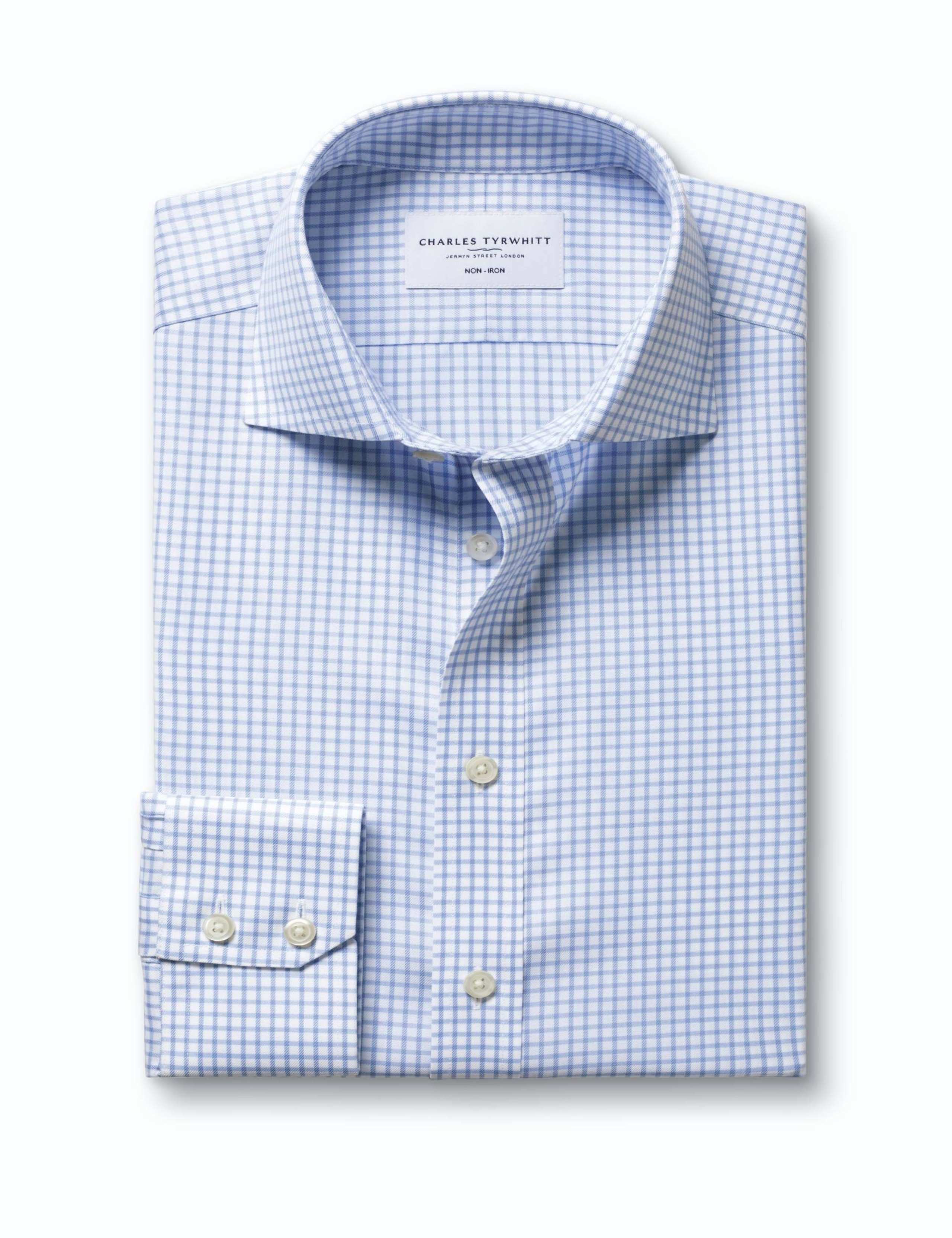 Slim Fit Non Iron Pure Cotton Check Shirt 5 of 7