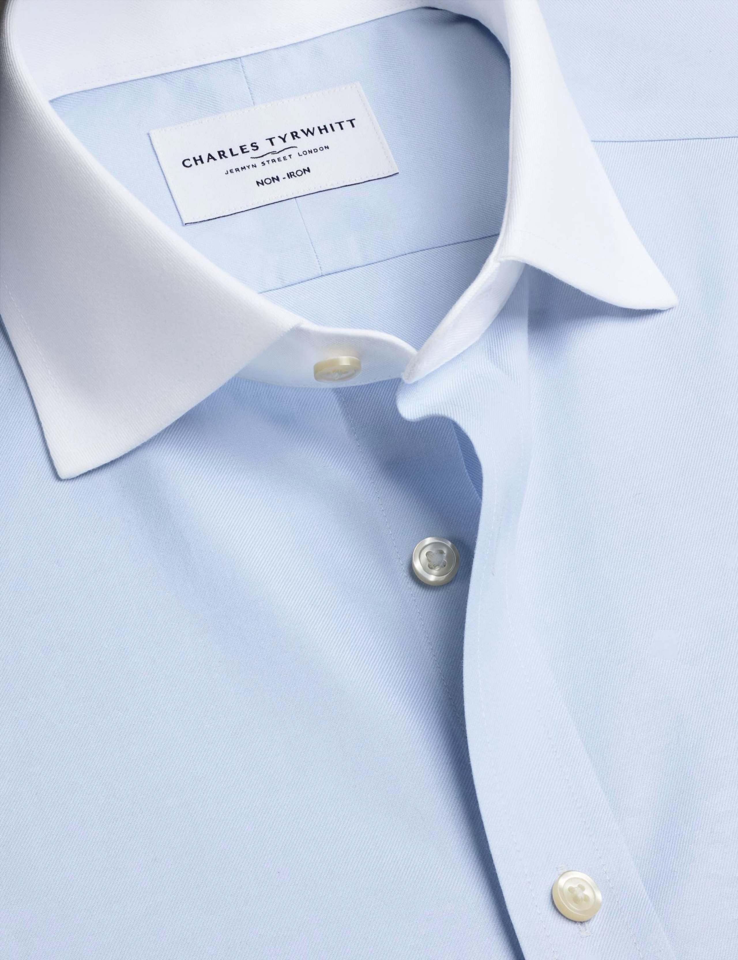 Slim Fit Non Iron Pure Cotton Shirt 6 of 8