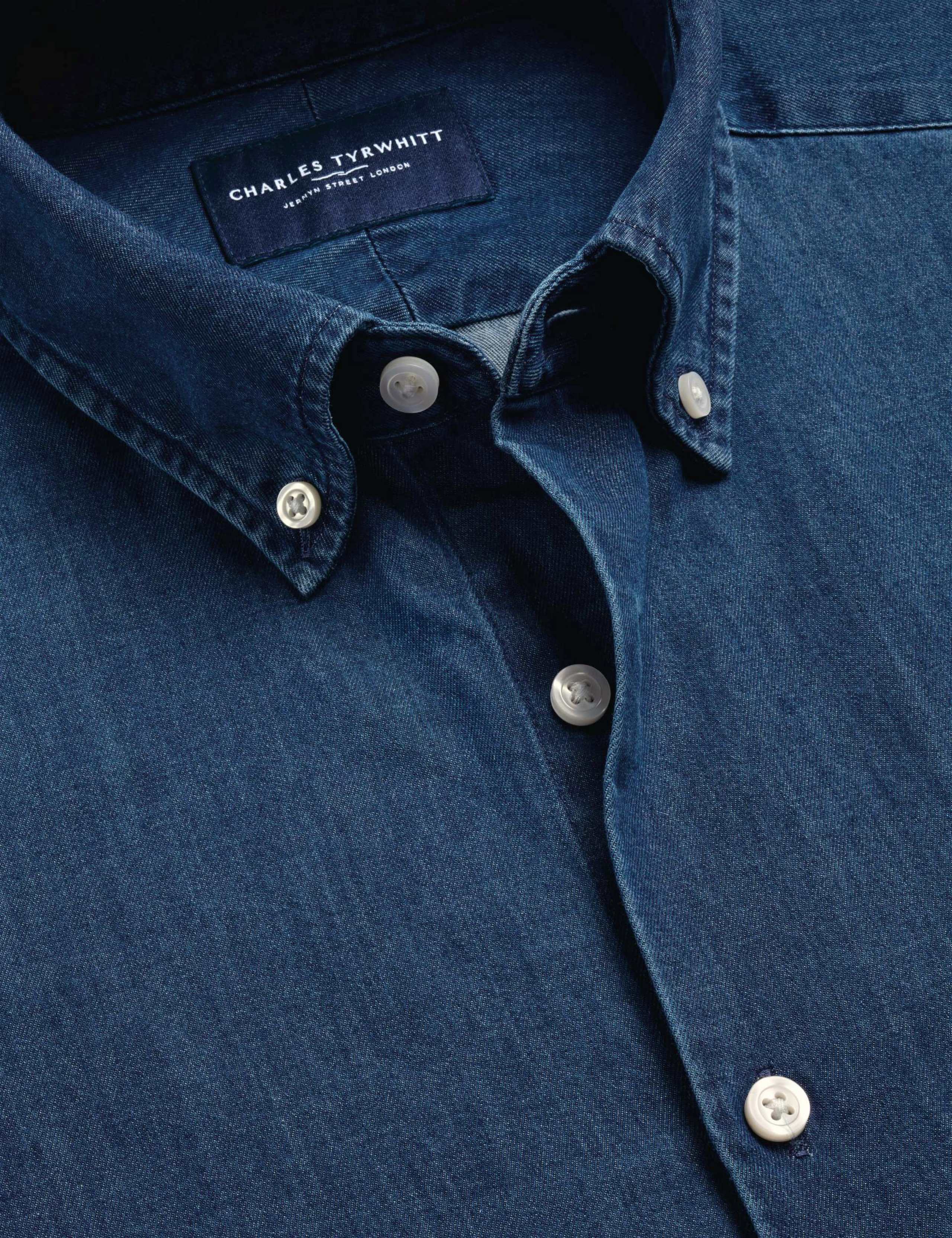 Slim Fit Pure Cotton Denim Shirt 5 of 6