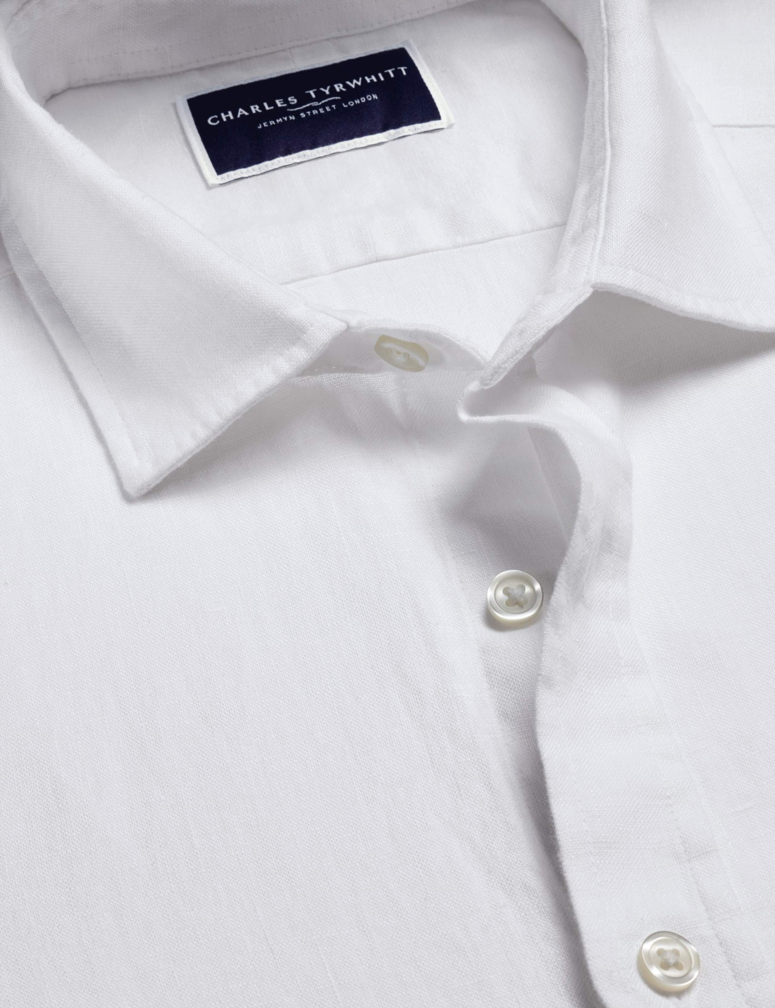 Slim Fit Pure Linen Shirt 6 of 7
