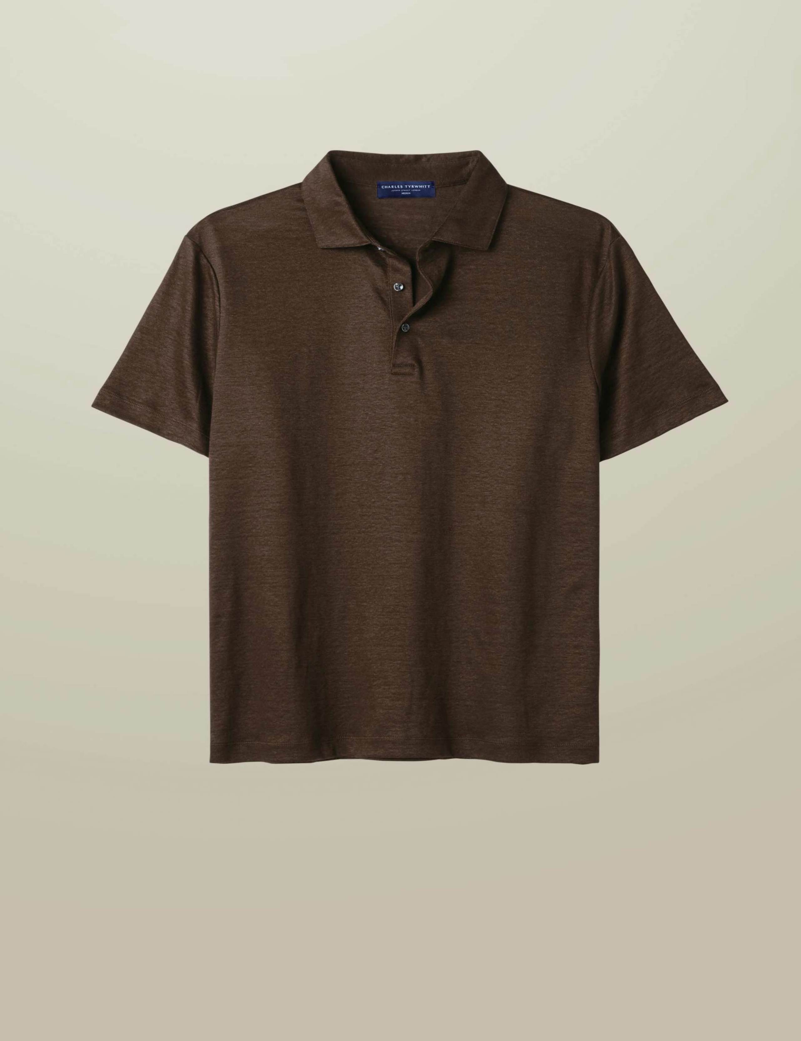 Pure Linen Polo Shirt 3 of 5