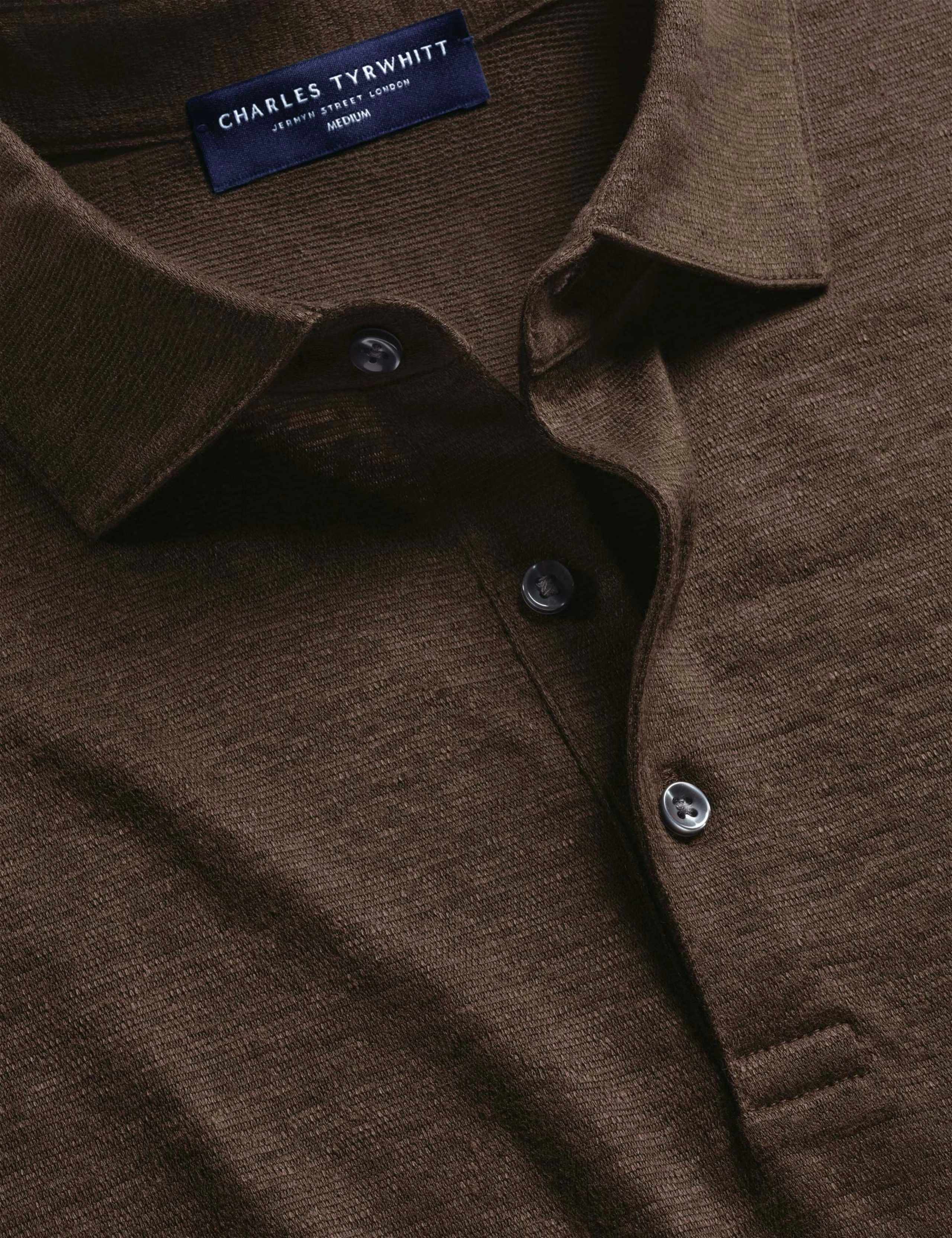 Pure Linen Polo Shirt 4 of 5