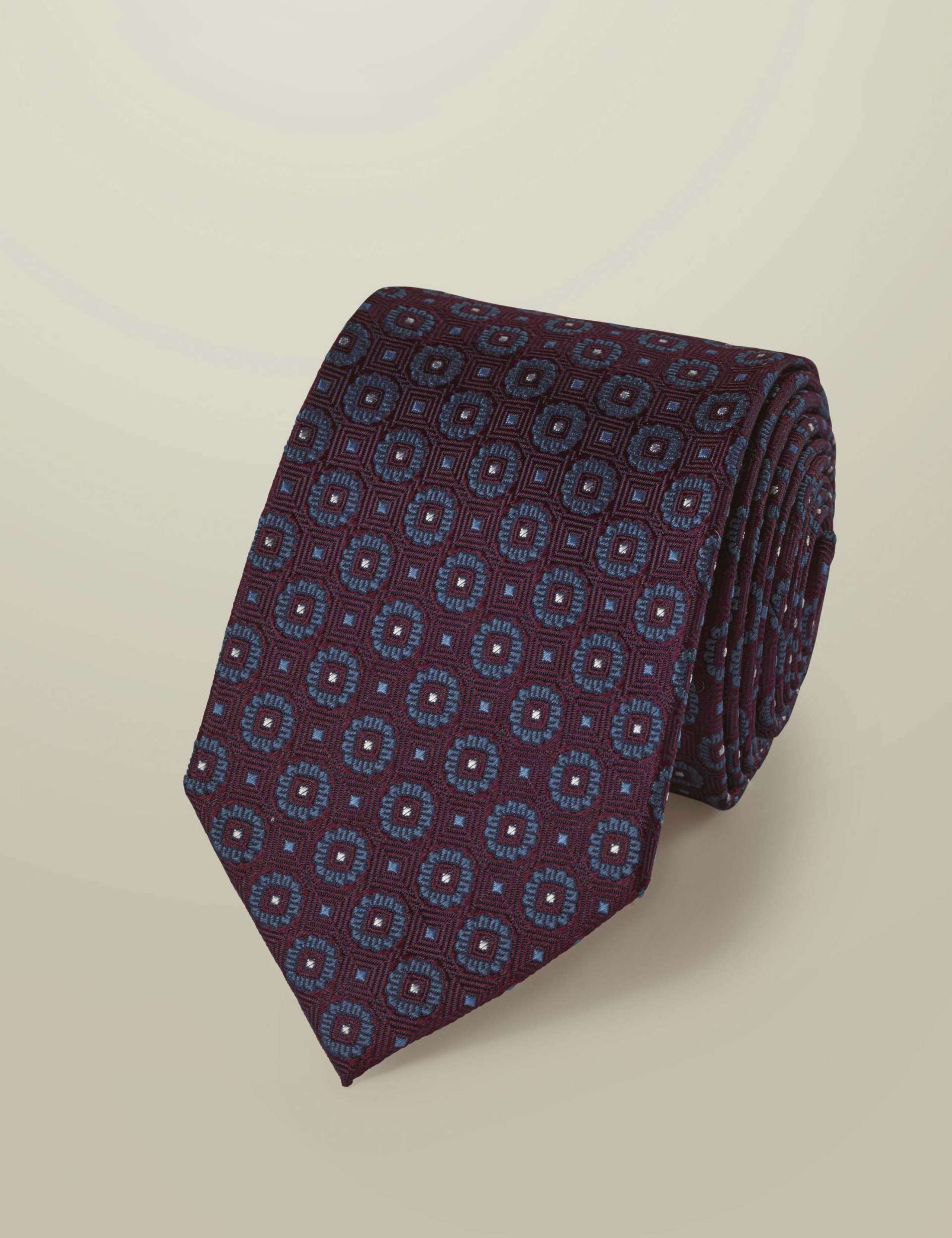 Geometric Pure Silk Tie 2 of 3