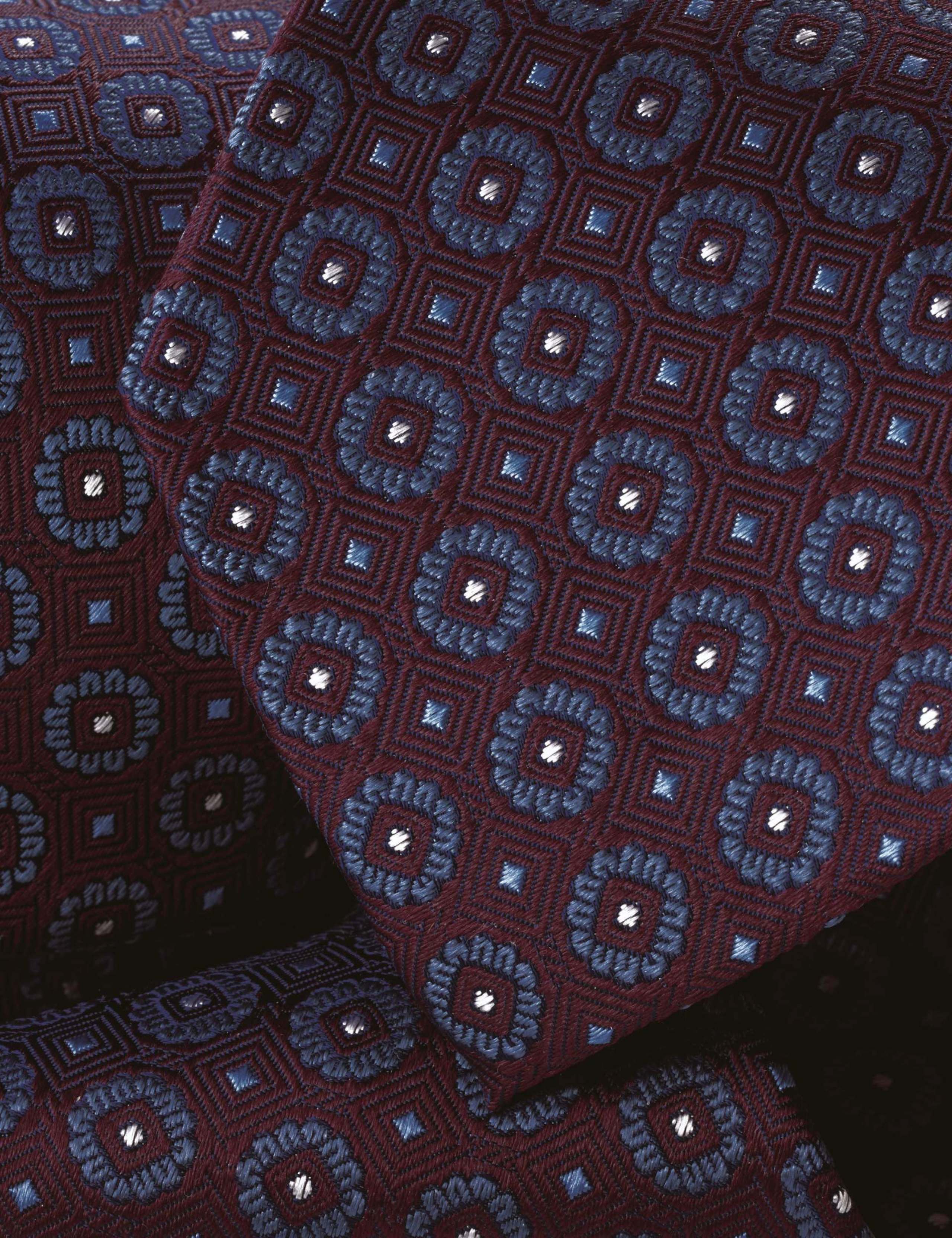 Geometric Pure Silk Tie 3 of 3