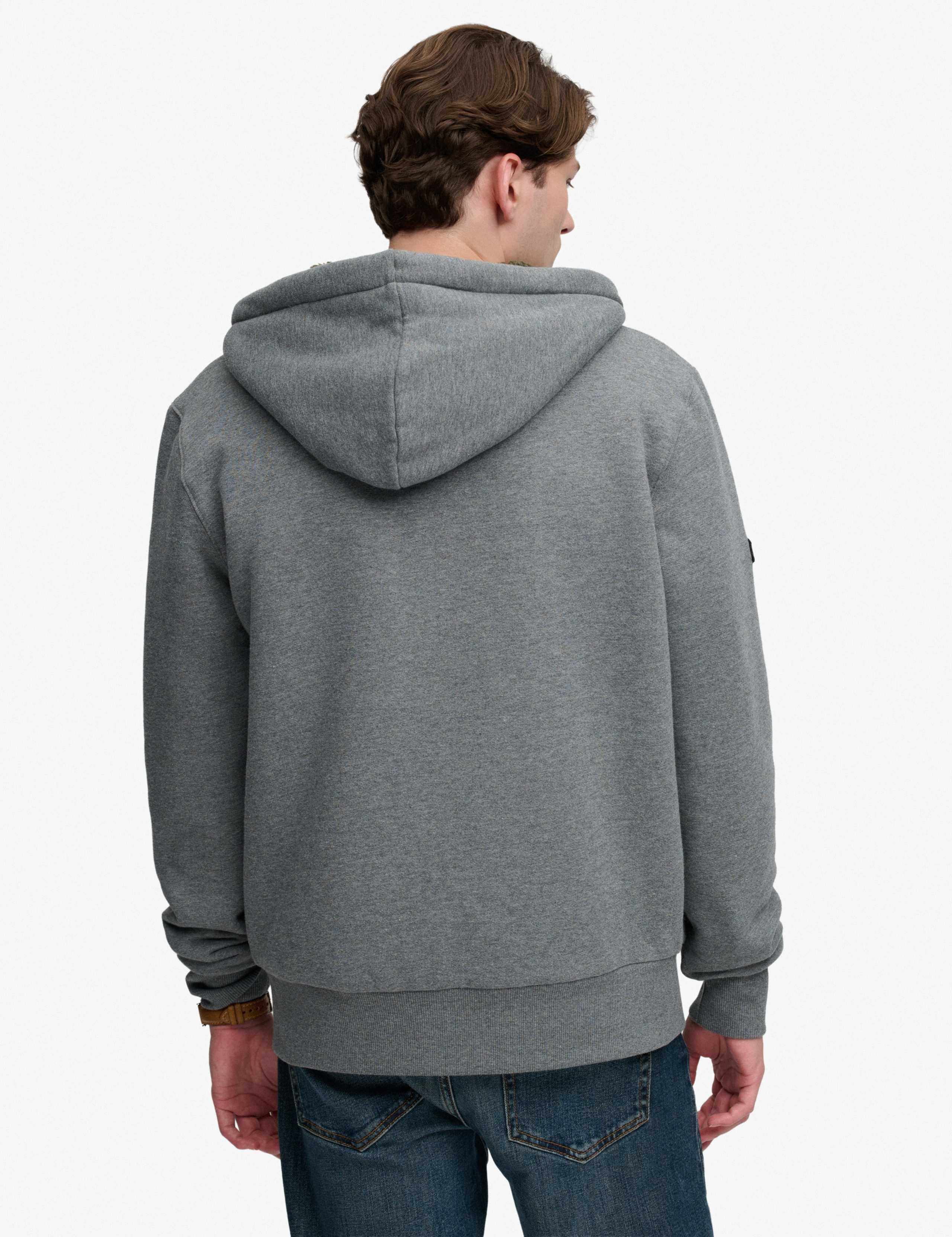 Cotton Rich Borg Lined Zip Up Hoodie 3 of 5