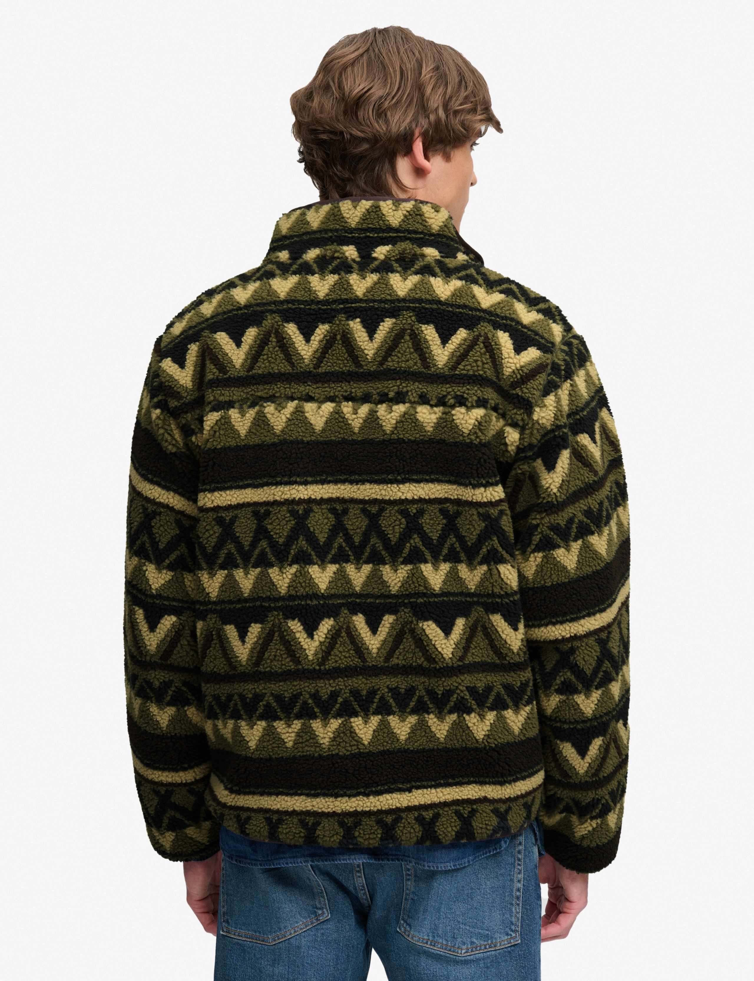 Abstract Zip Up Fleece 4 of 8