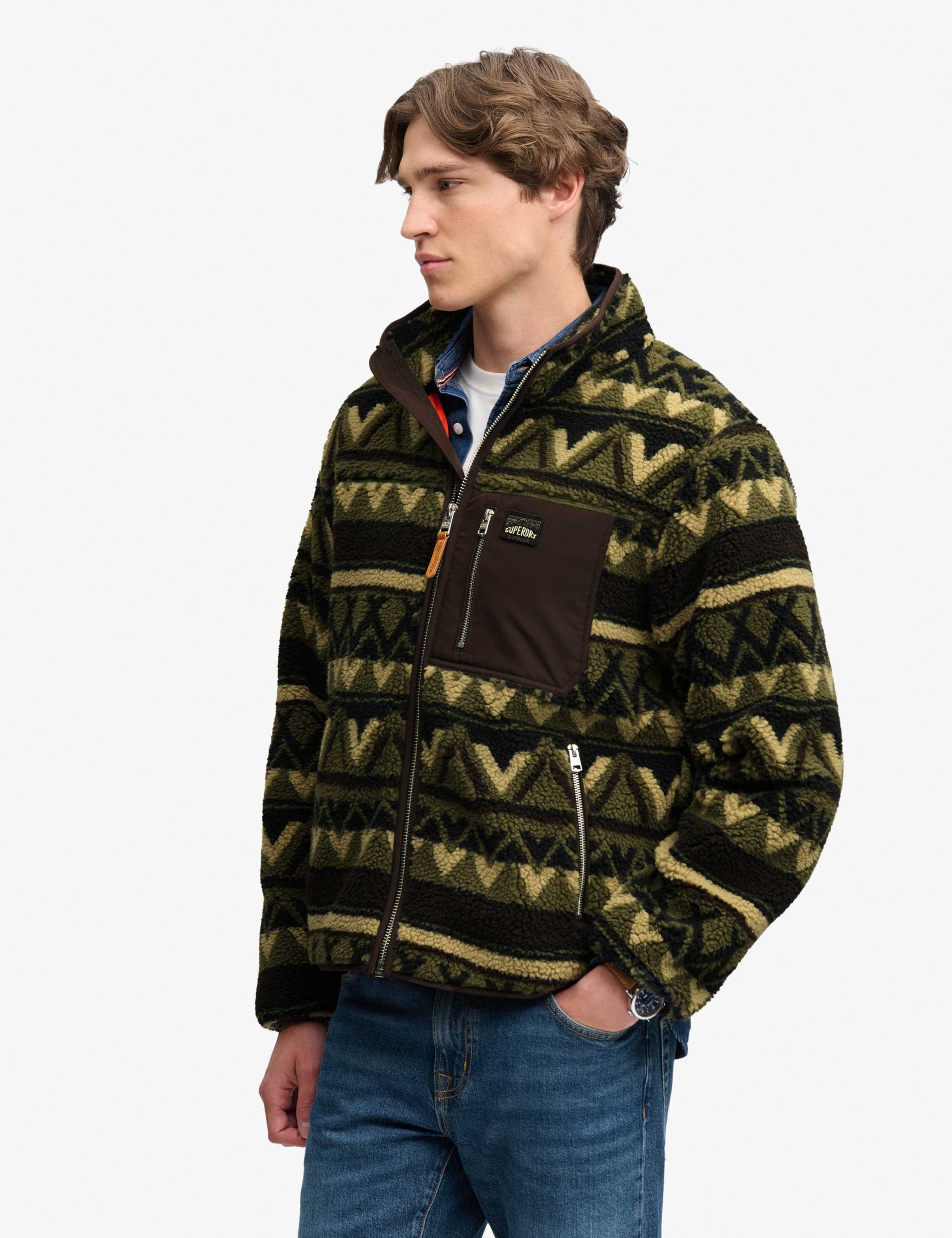 Abstract Zip Up Fleece 5 of 8