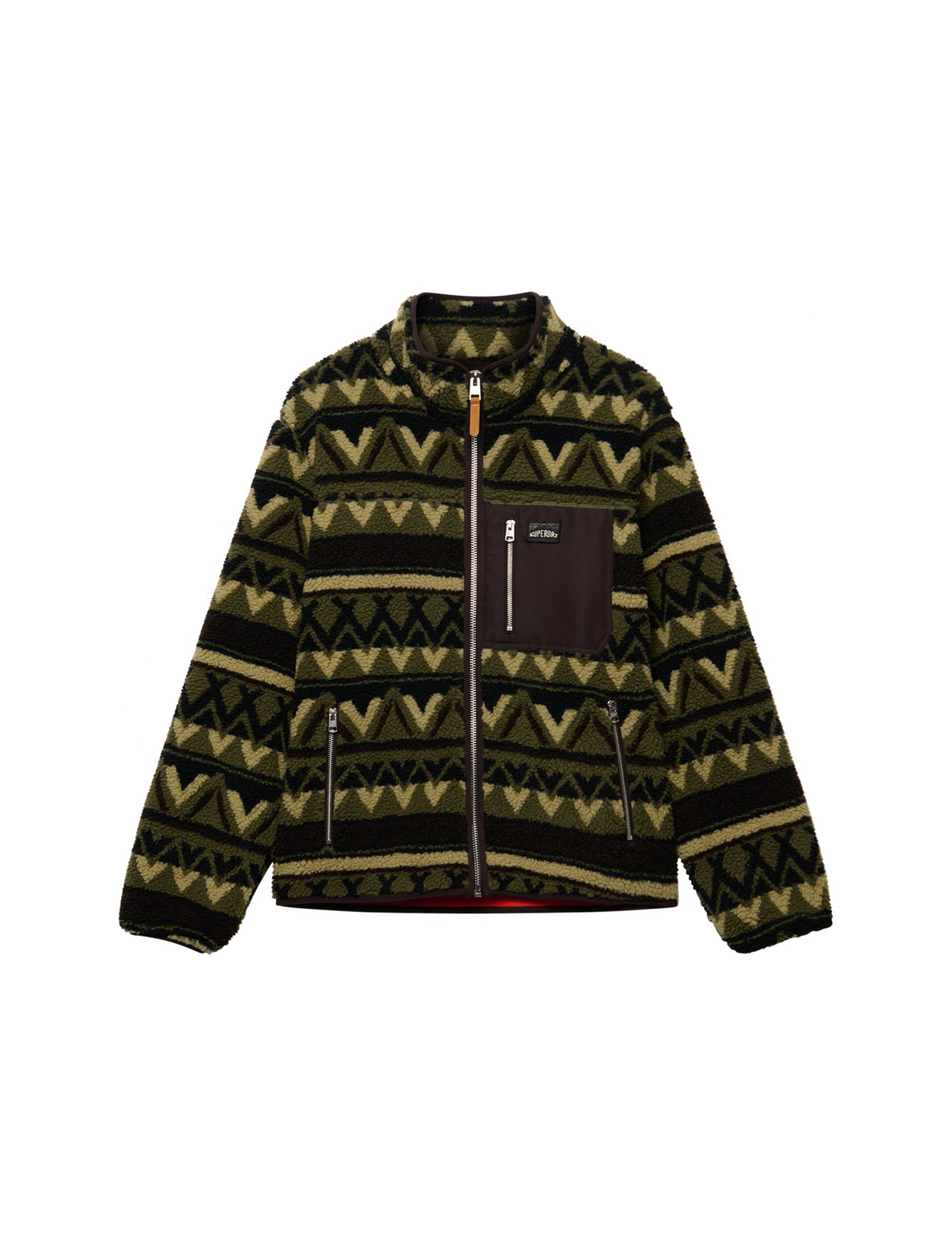 Abstract Zip Up Fleece 2 of 8