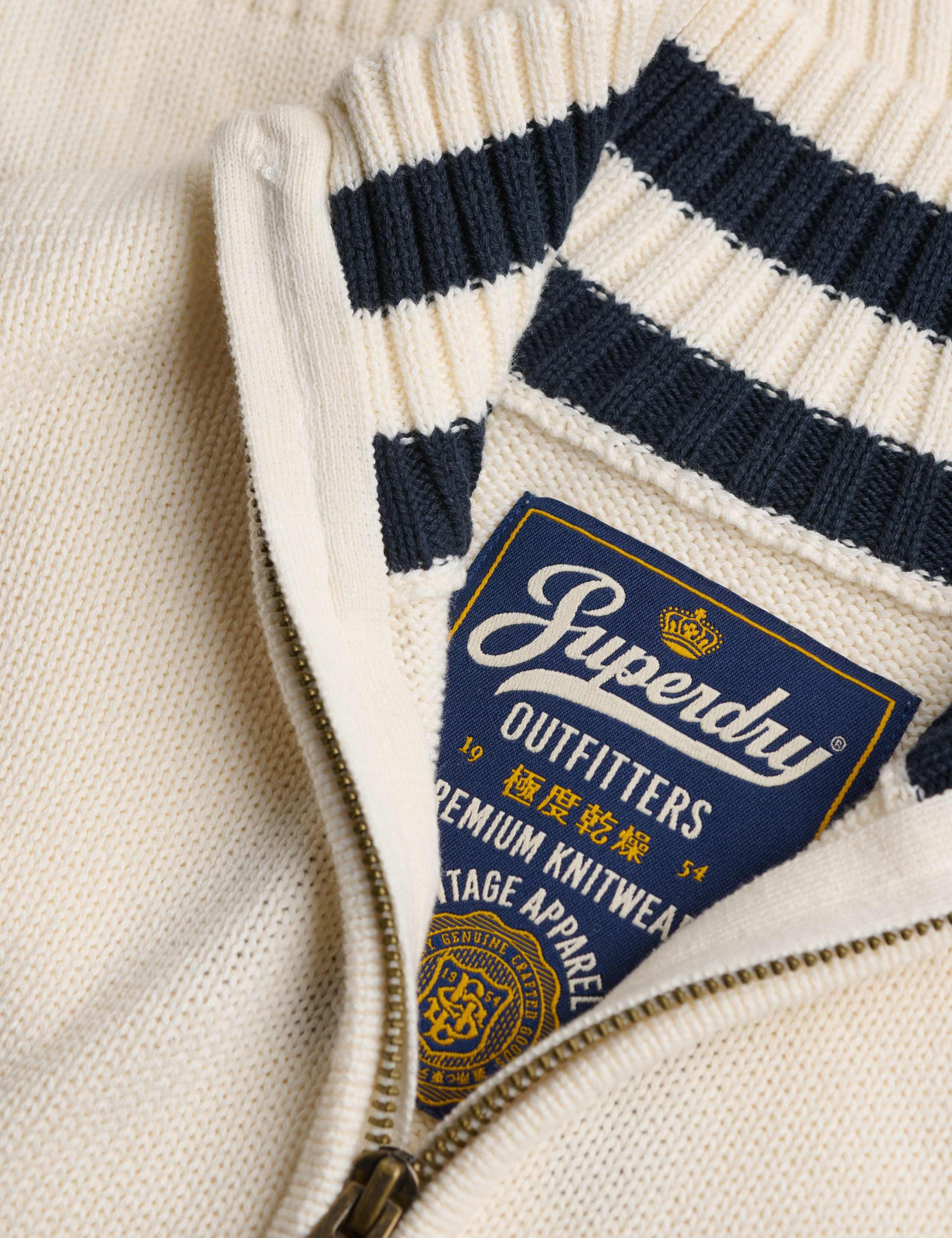 Pure Cotton Half Zip Jumper 7 of 7