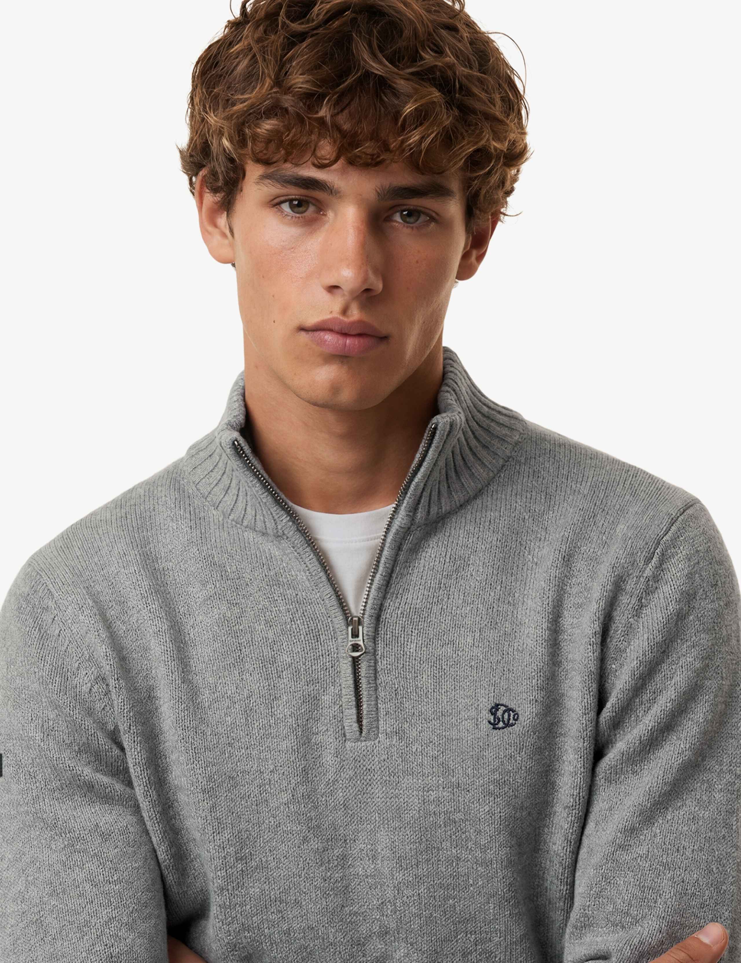 Pure Cotton Half Zip Jumper 5 of 6