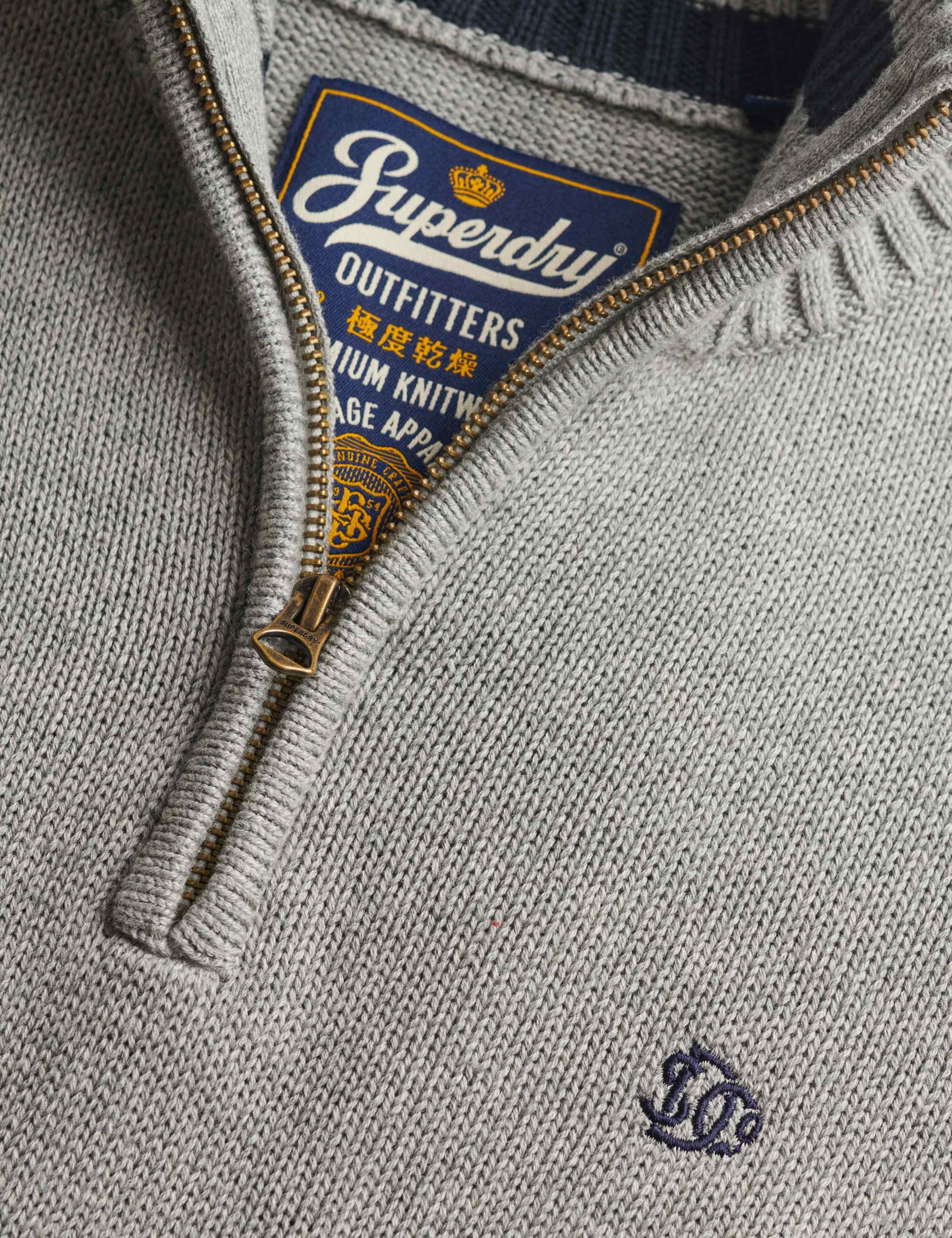 Pure Cotton Half Zip Jumper 6 of 6