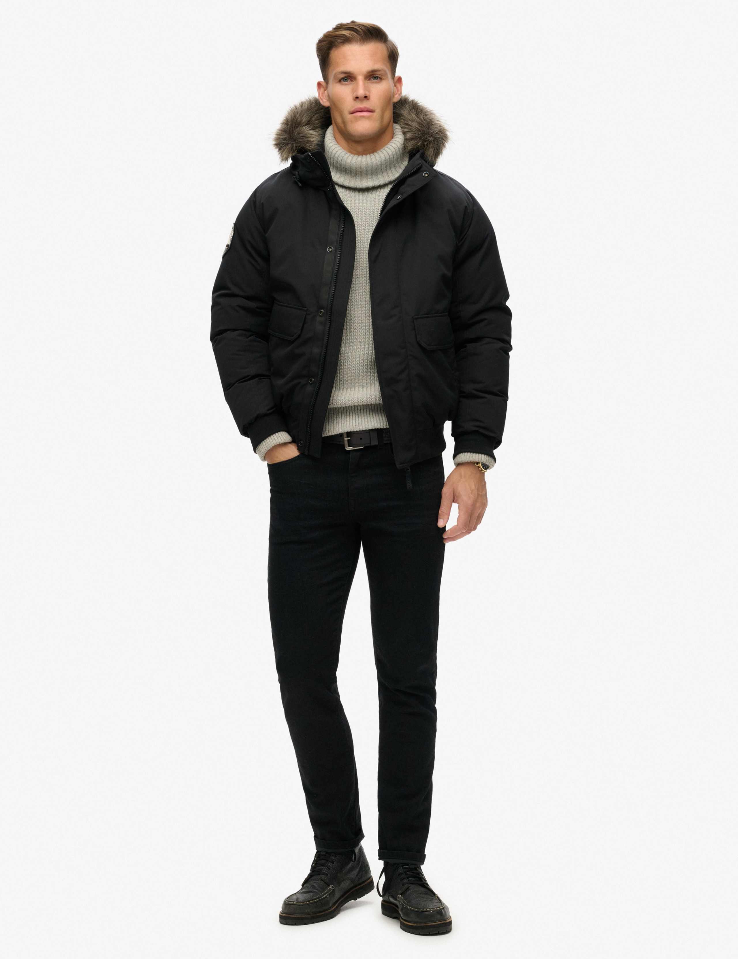 Hooded Padded Bomber Jacket 3 of 6