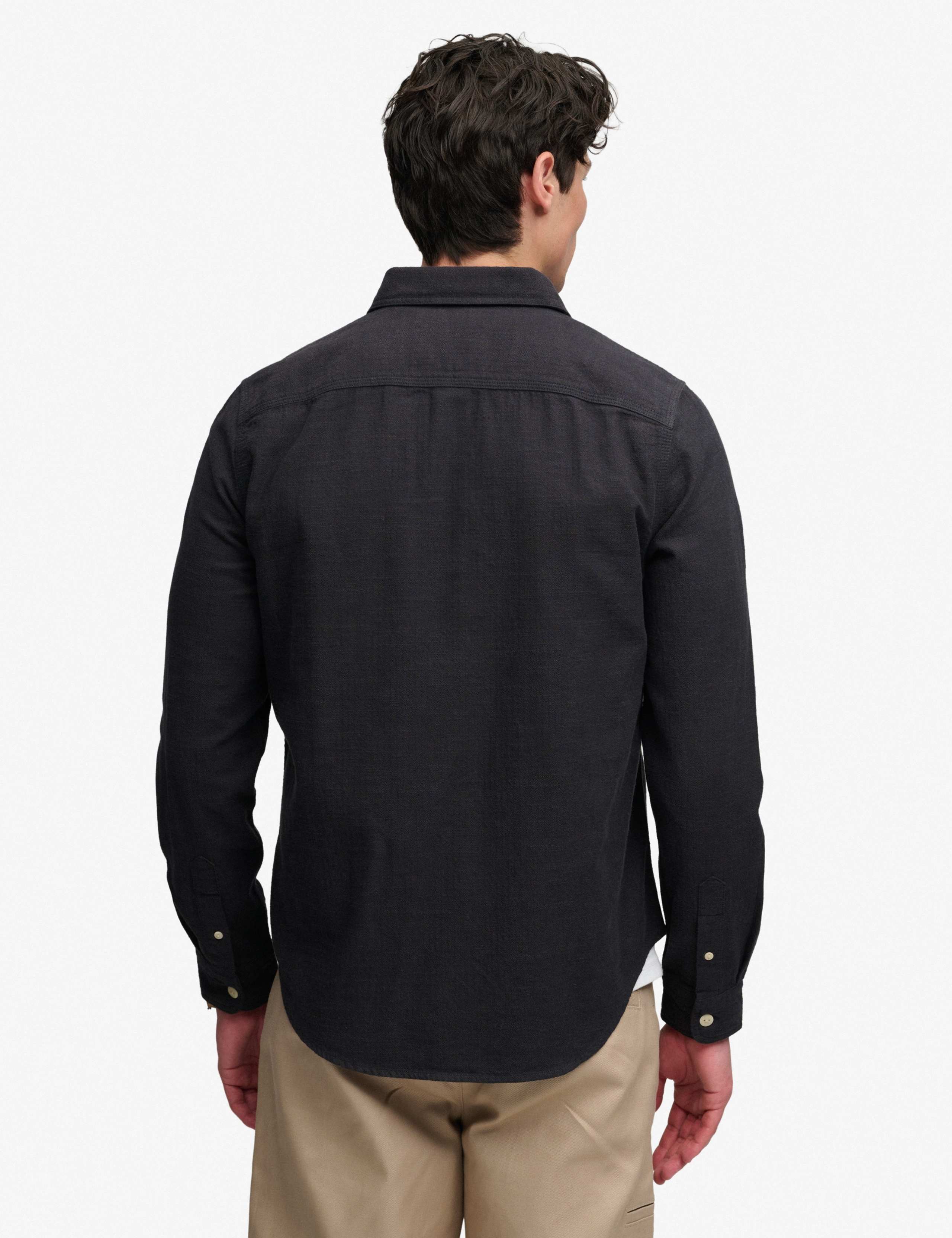 Relaxed Fit Pure Cotton Herringbone Shirt 3 of 5