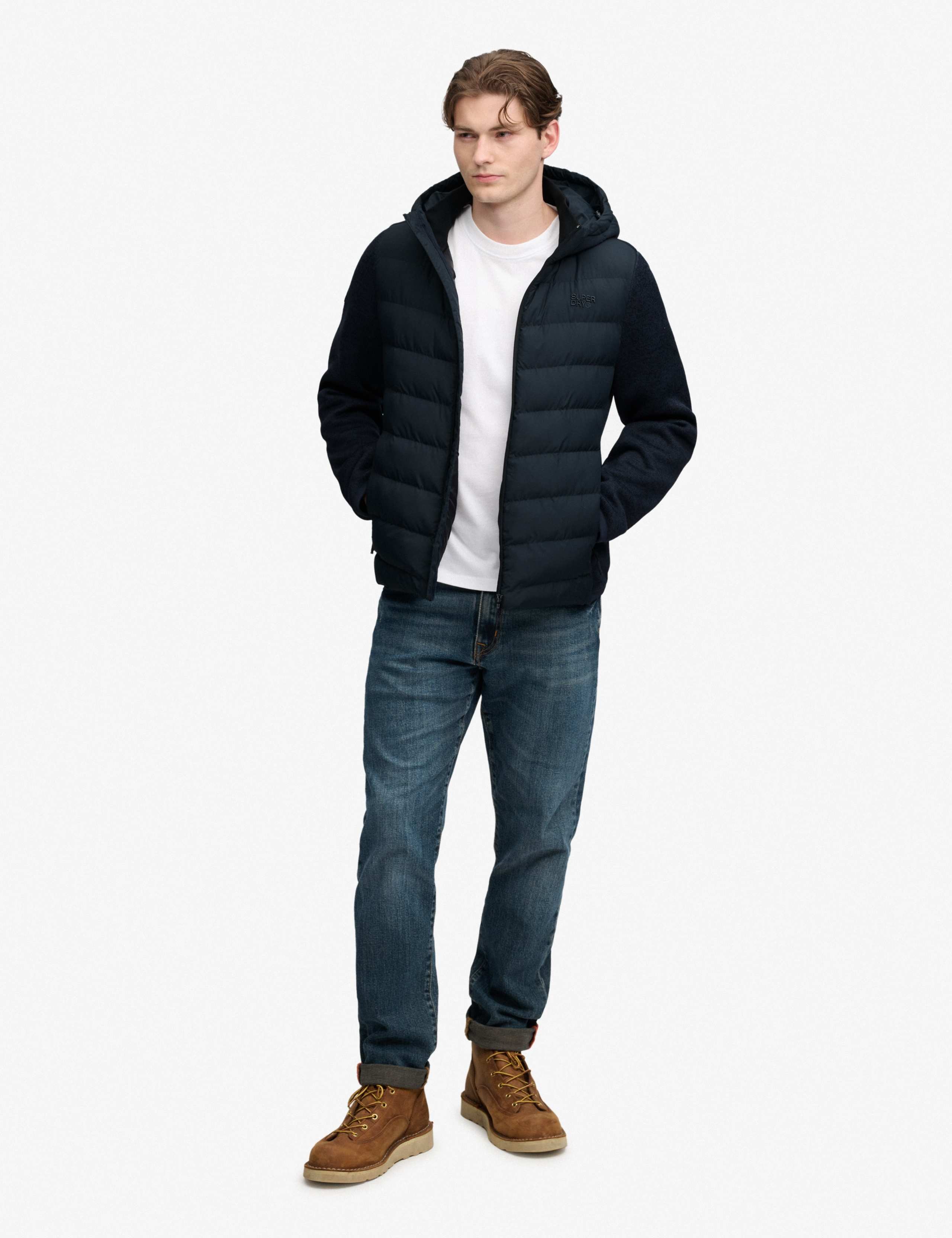 Hybrid Hooded Puffer Jacket 3 of 8