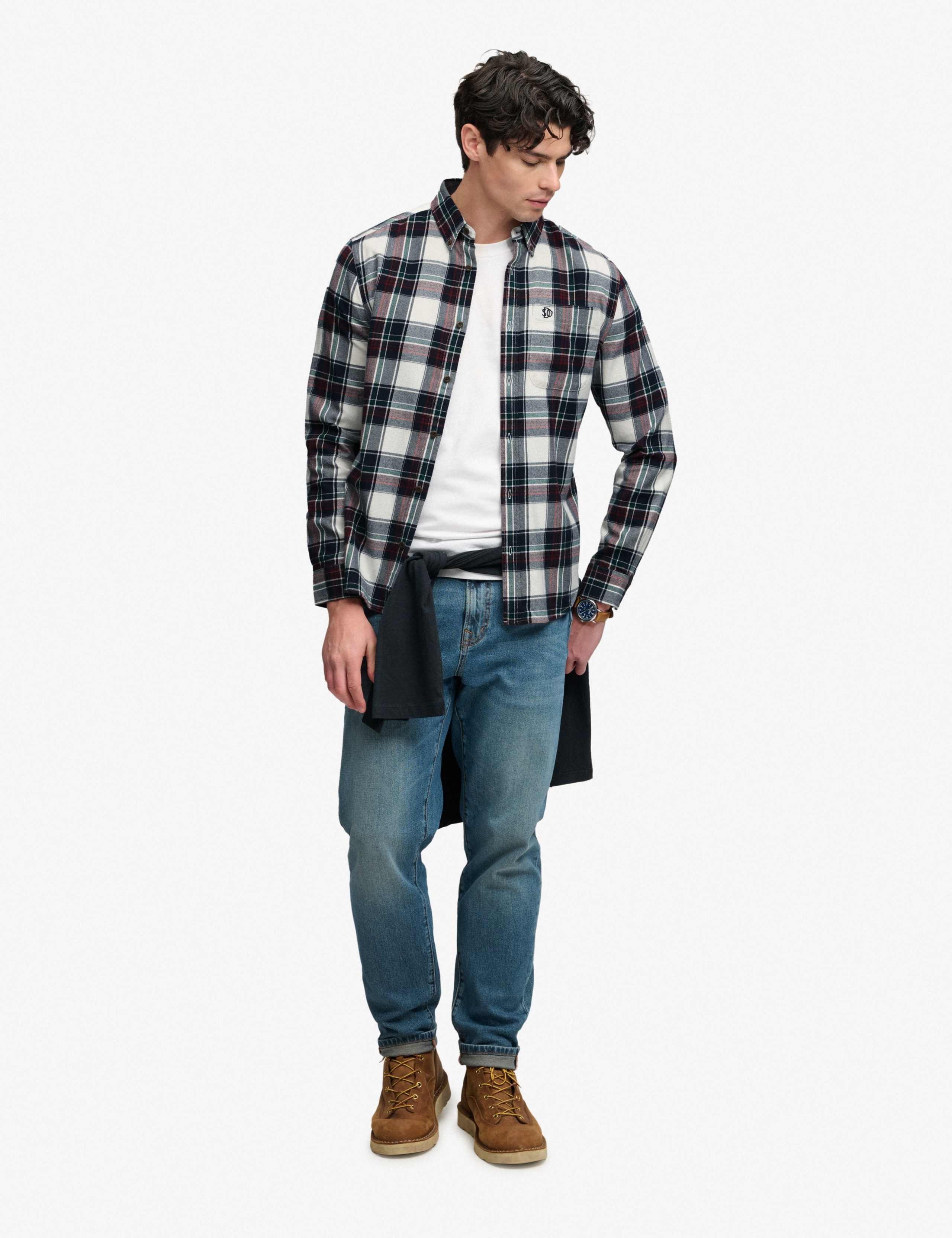 Relaxed Fit Pure Cotton Flannel Checked Shirt 5 of 7