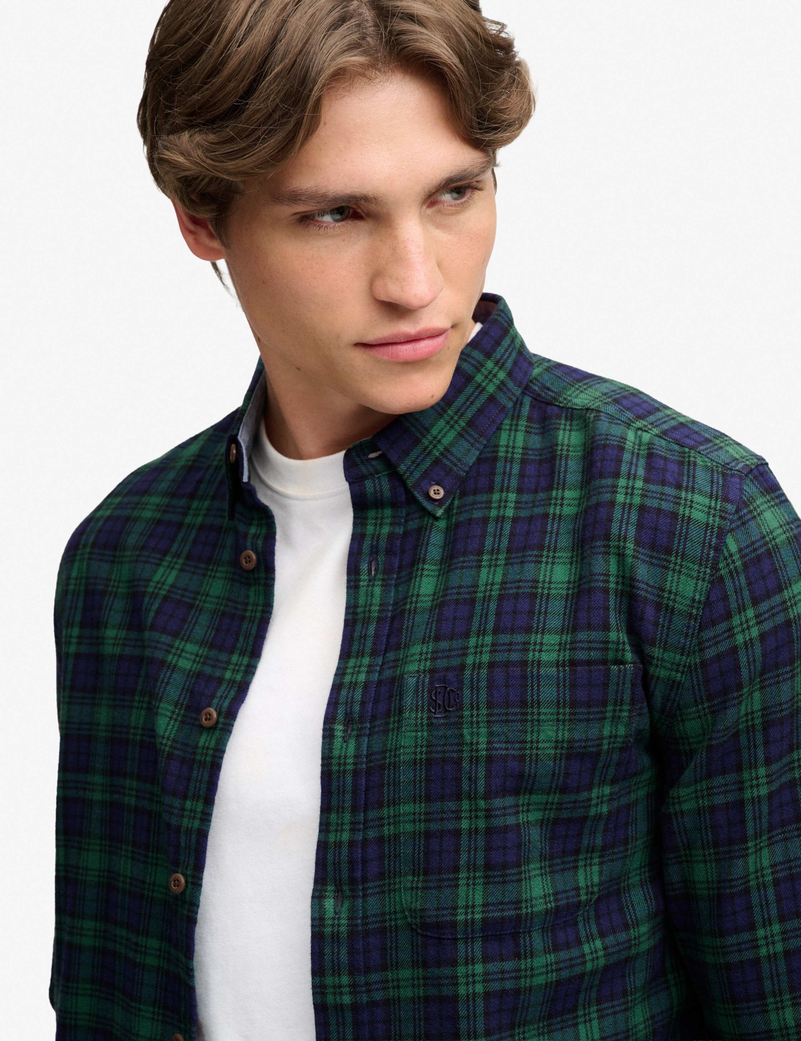 Relaxed Fit Pure Cotton Flannel Checked Shirt 5 of 7
