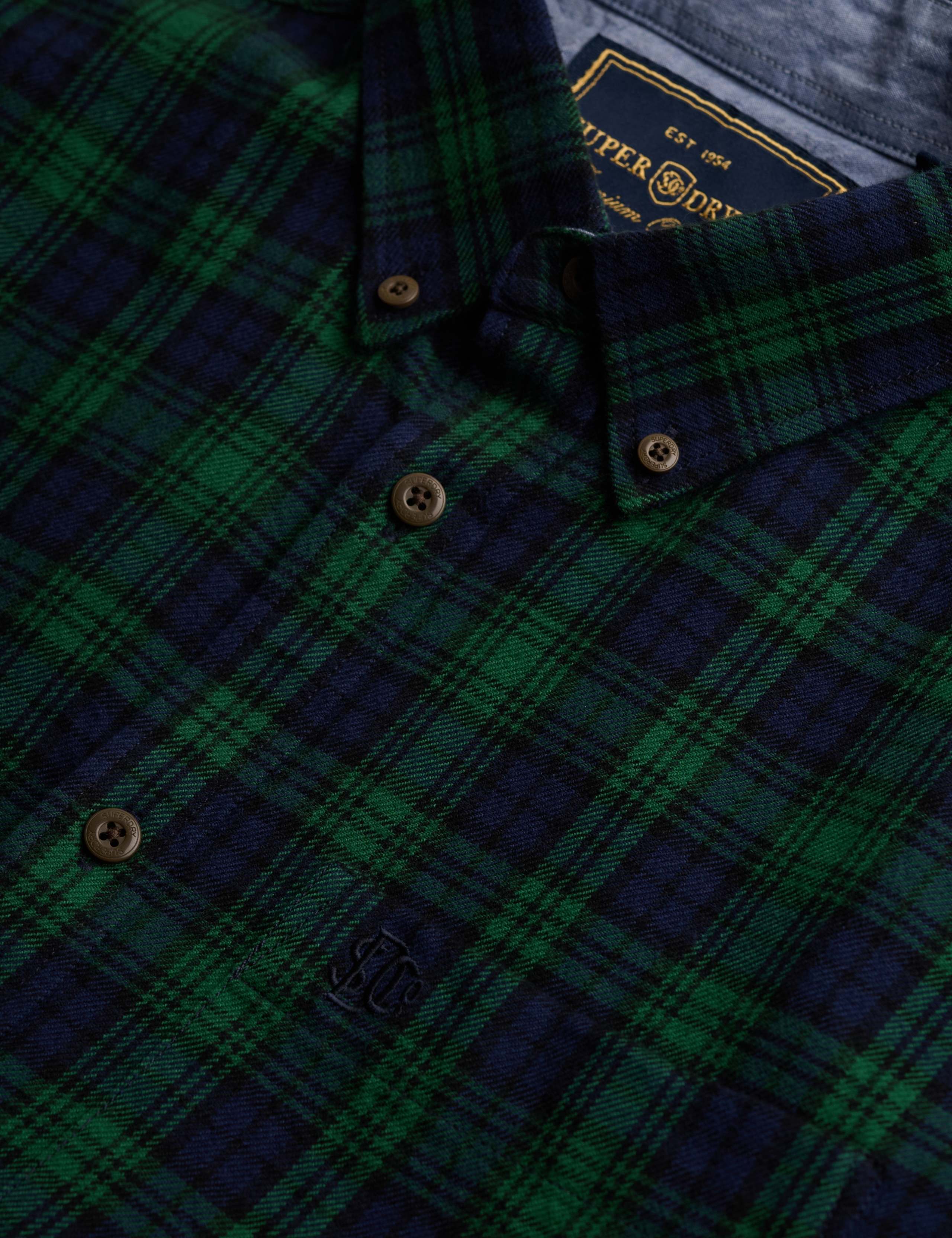 Relaxed Fit Pure Cotton Flannel Checked Shirt 7 of 7