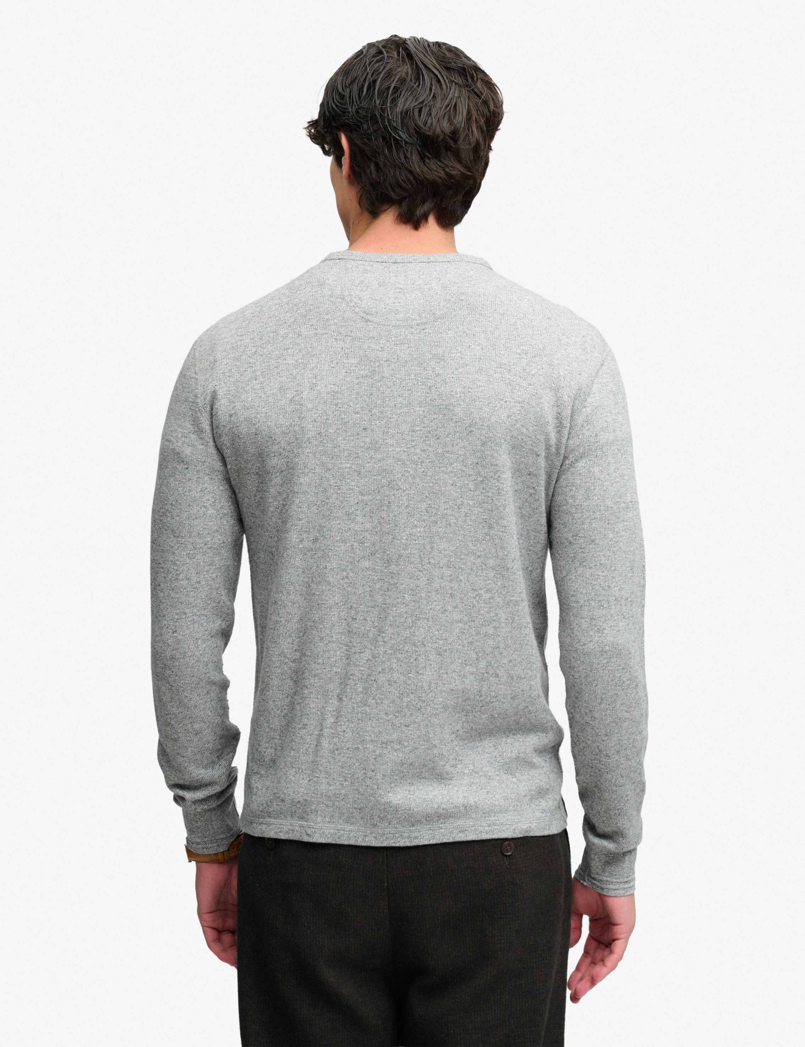 Pure Cotton Waffle Grandad Collar Top 4 of 7