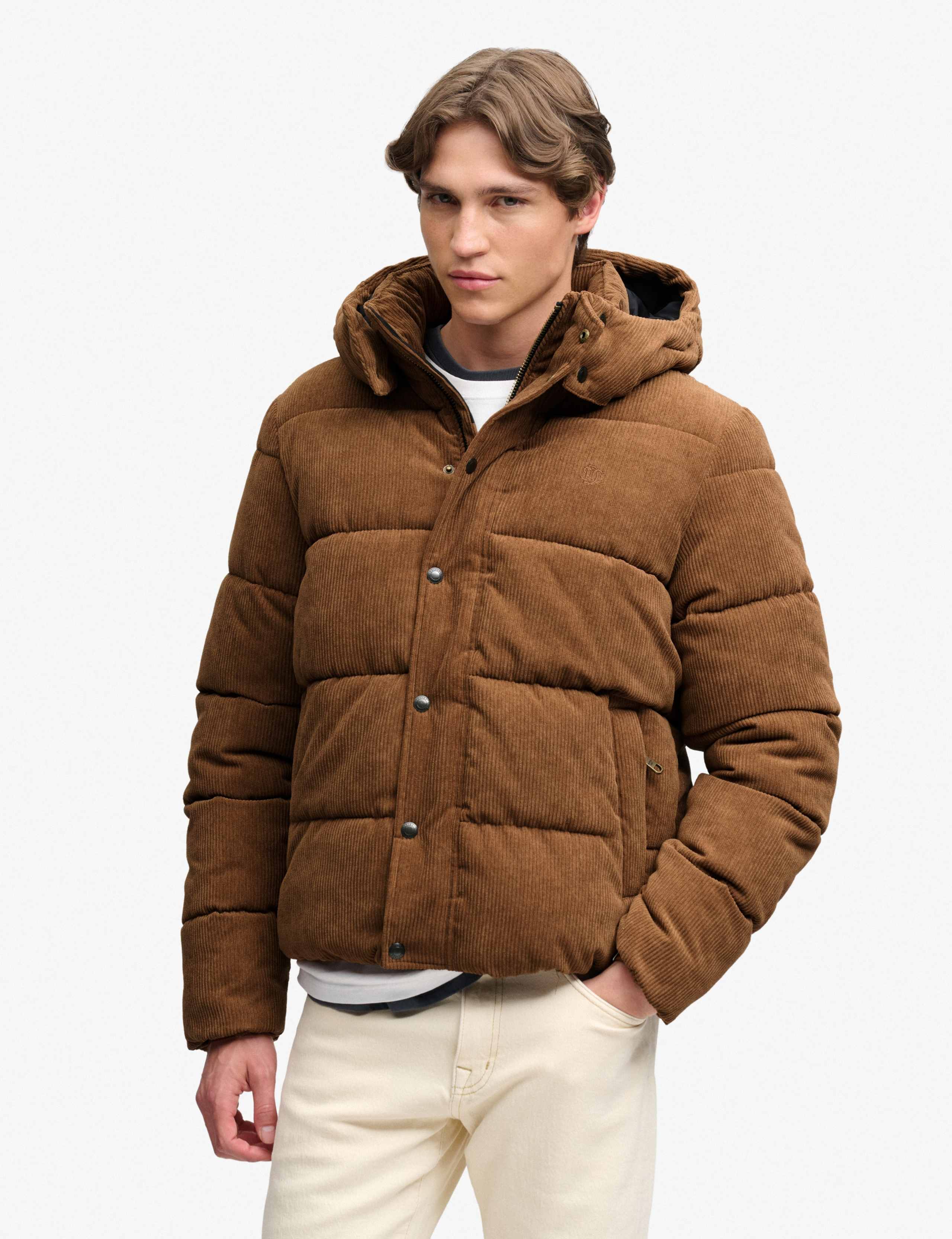 Corduroy Hooded Puffer Jacker 6 of 8