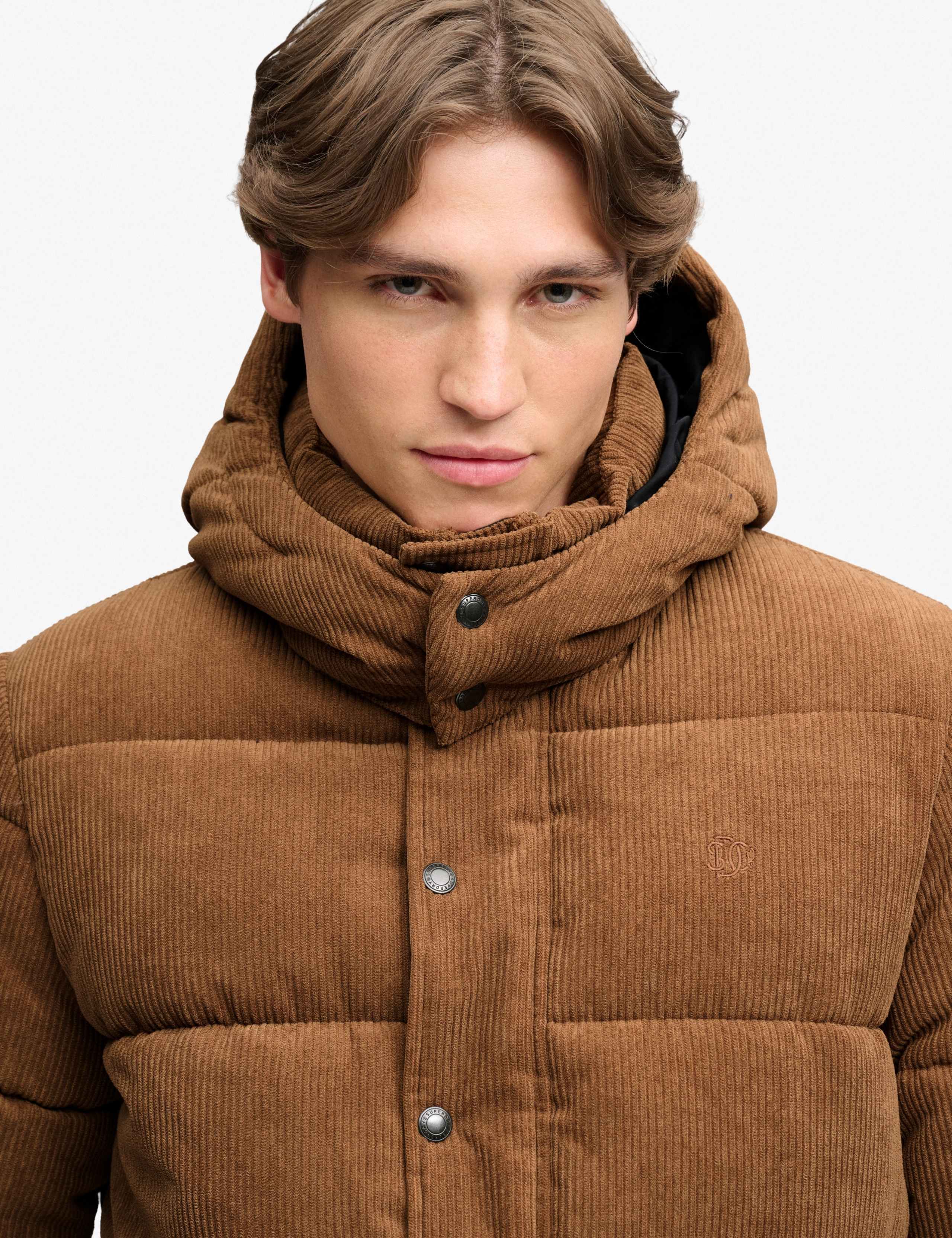 Corduroy Hooded Puffer Jacker 7 of 8