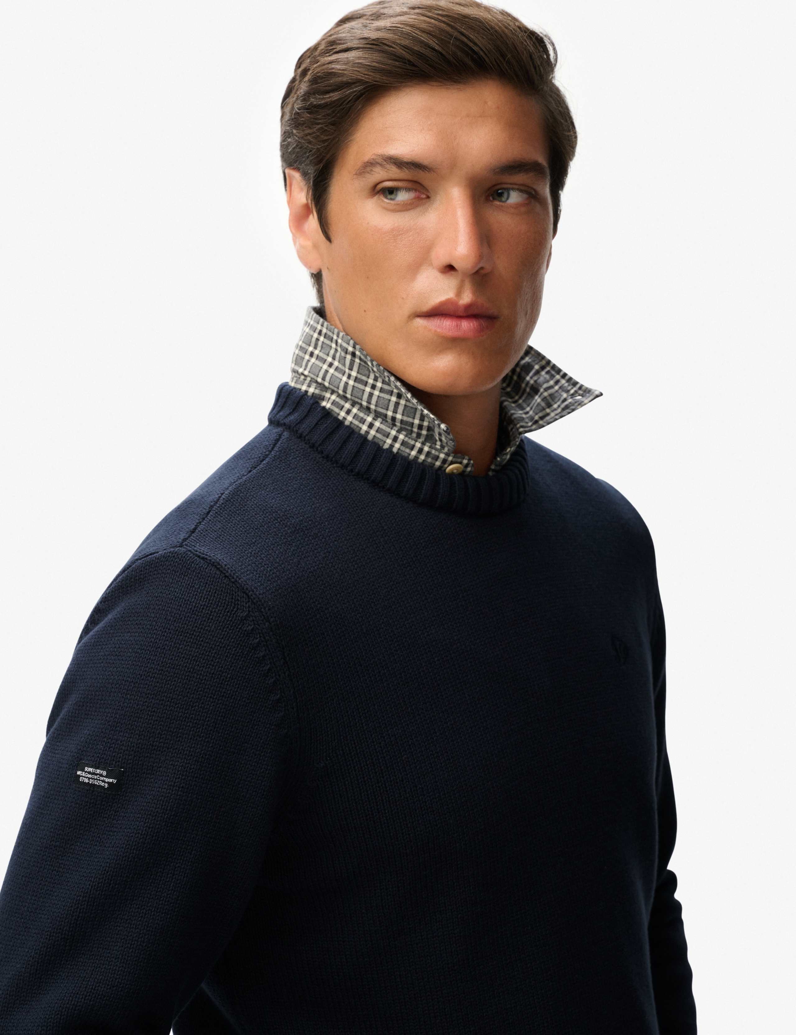 Pure Cotton Crew Neck Jumper 5 of 6