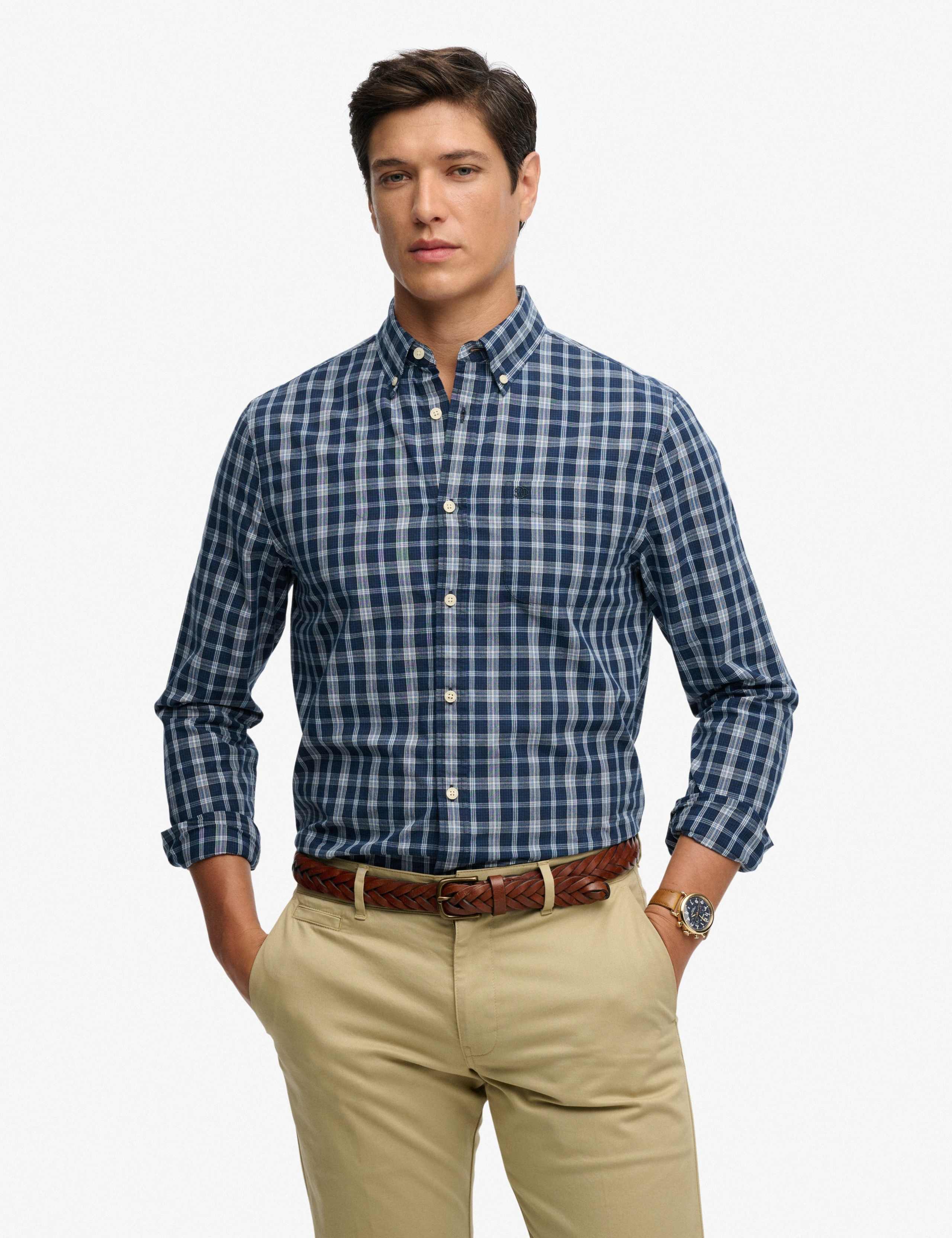 Relaxed Fit Pure Cotton Checked Shirt 1 of 6