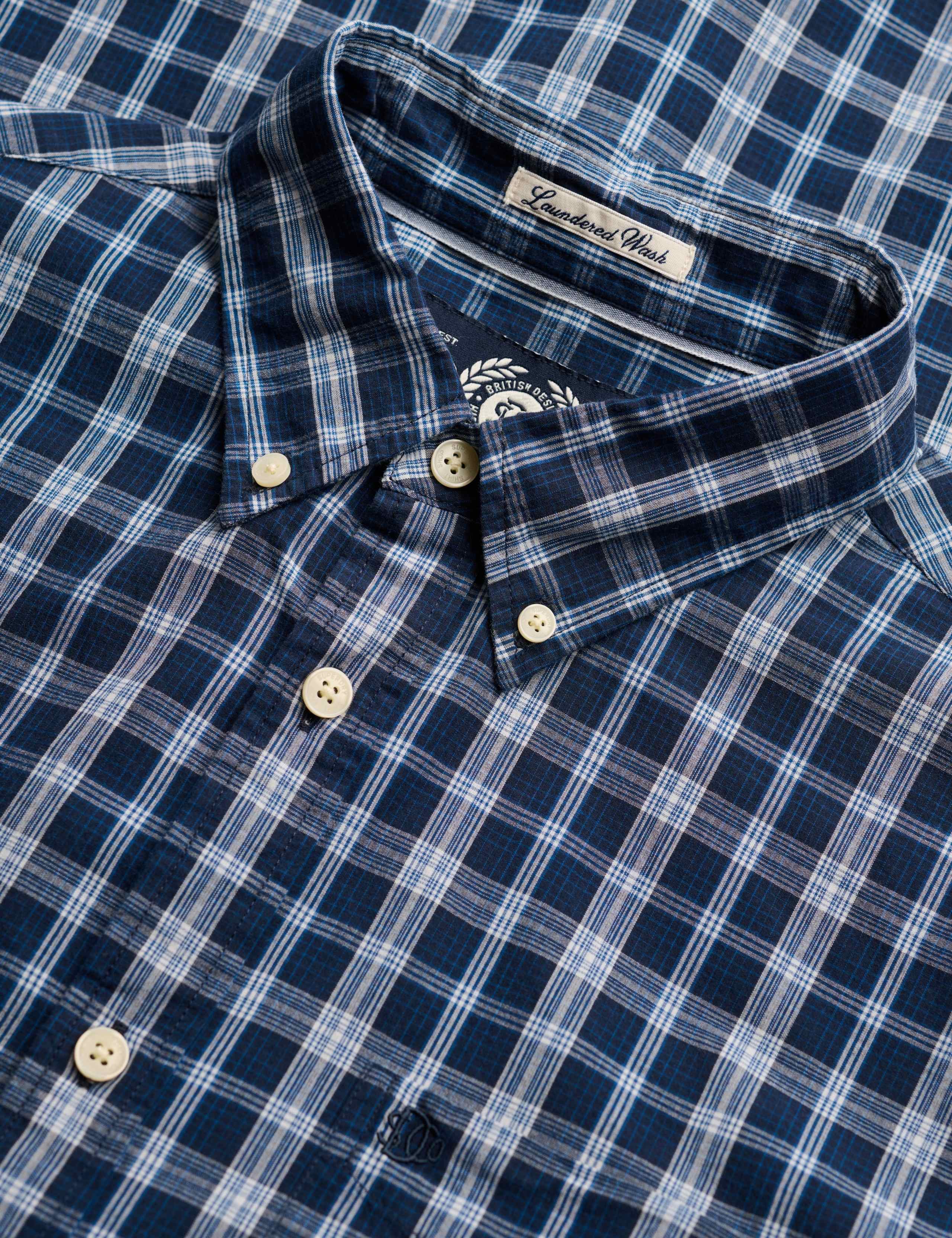 Relaxed Fit Pure Cotton Checked Shirt 6 of 6