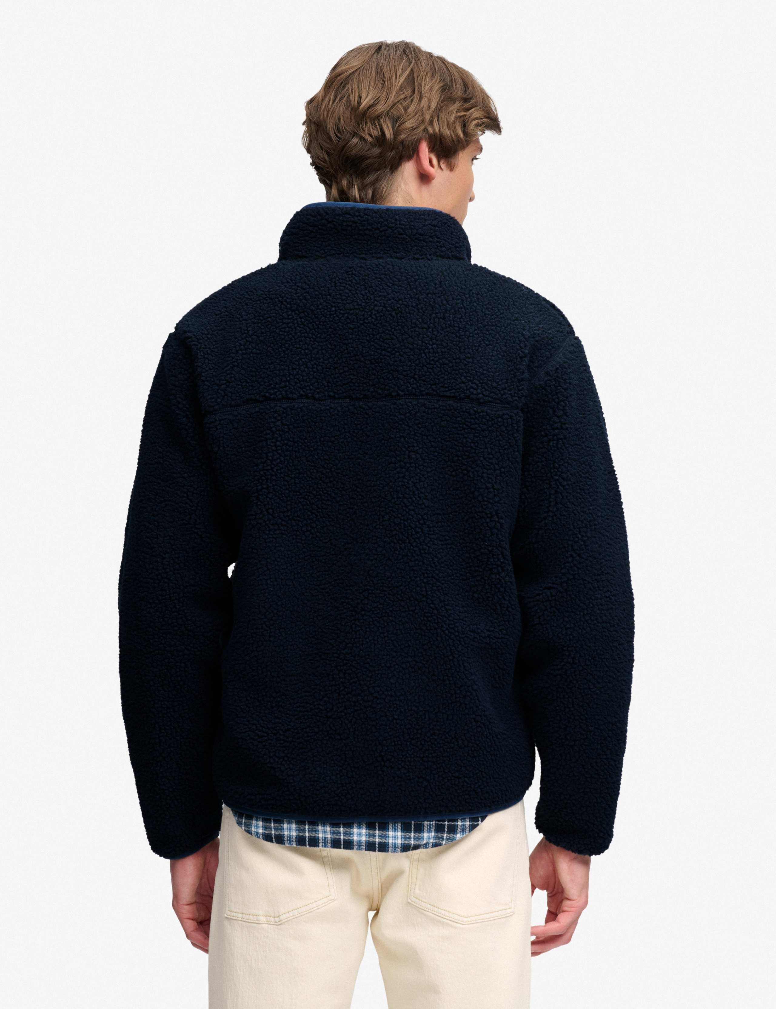 Fleece Funnel Neck Zip Up Jacket 4 of 8