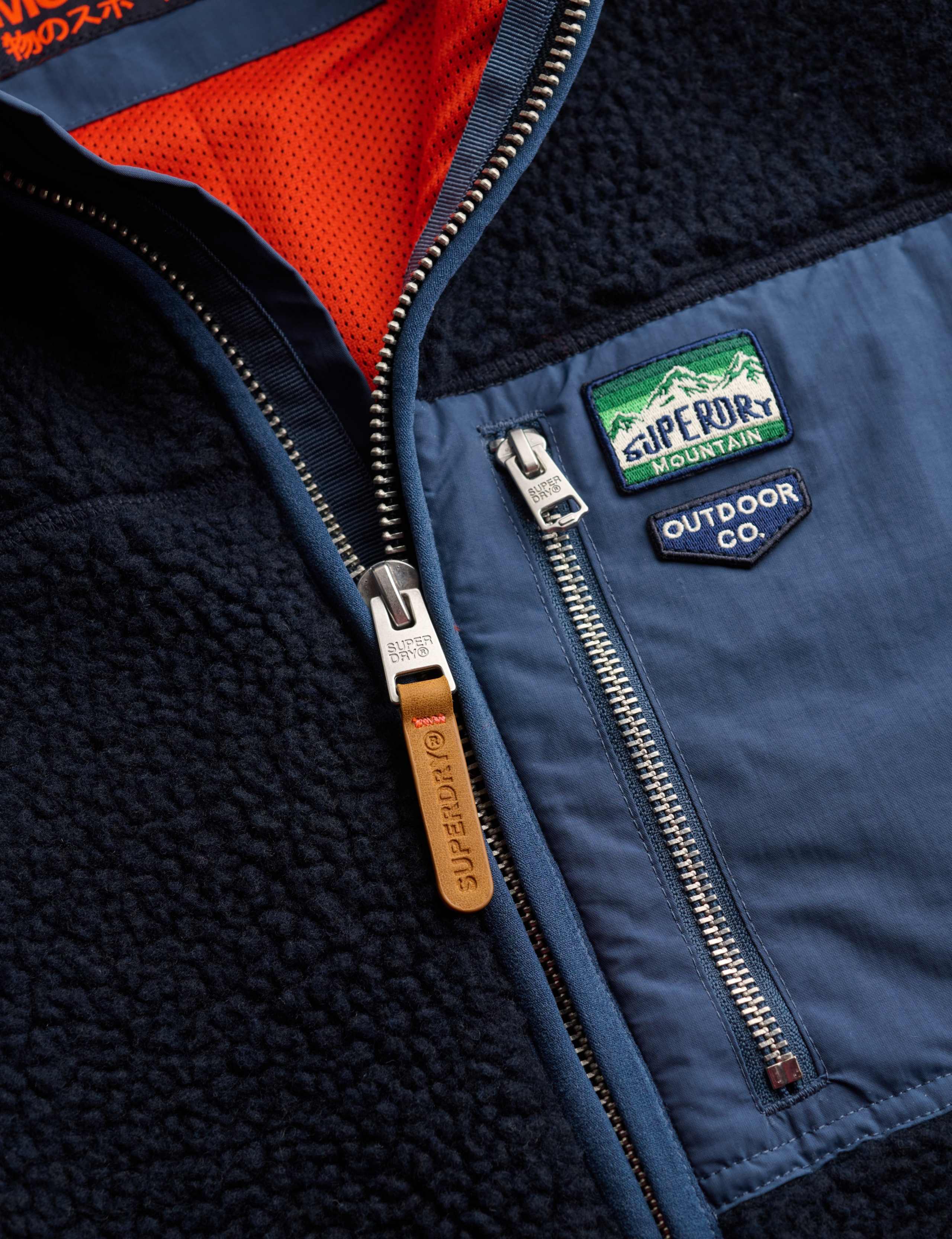 Fleece Funnel Neck Zip Up Jacket 8 of 8