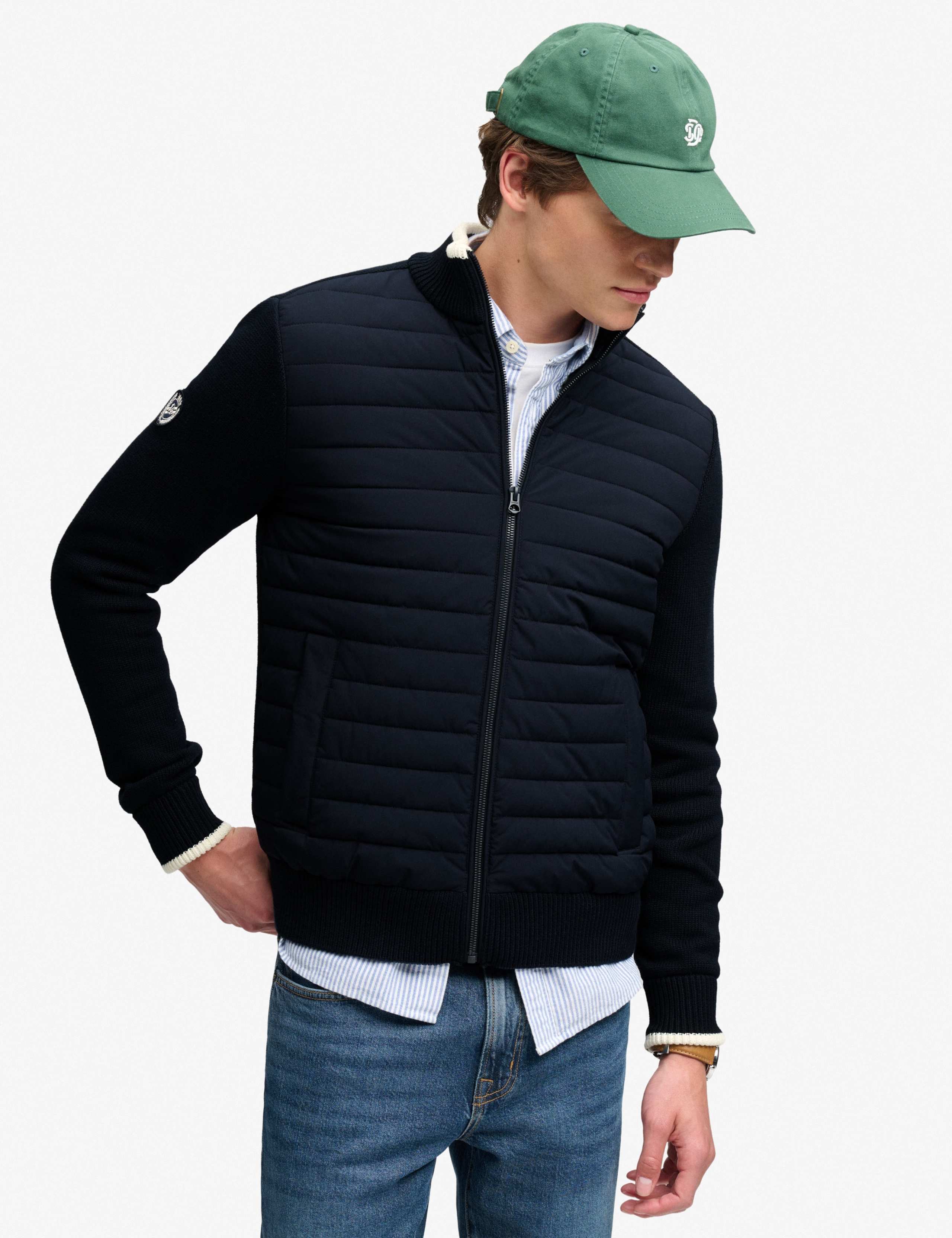 Hybrid High Neck Lightweight Puffer Jacket 6 of 8