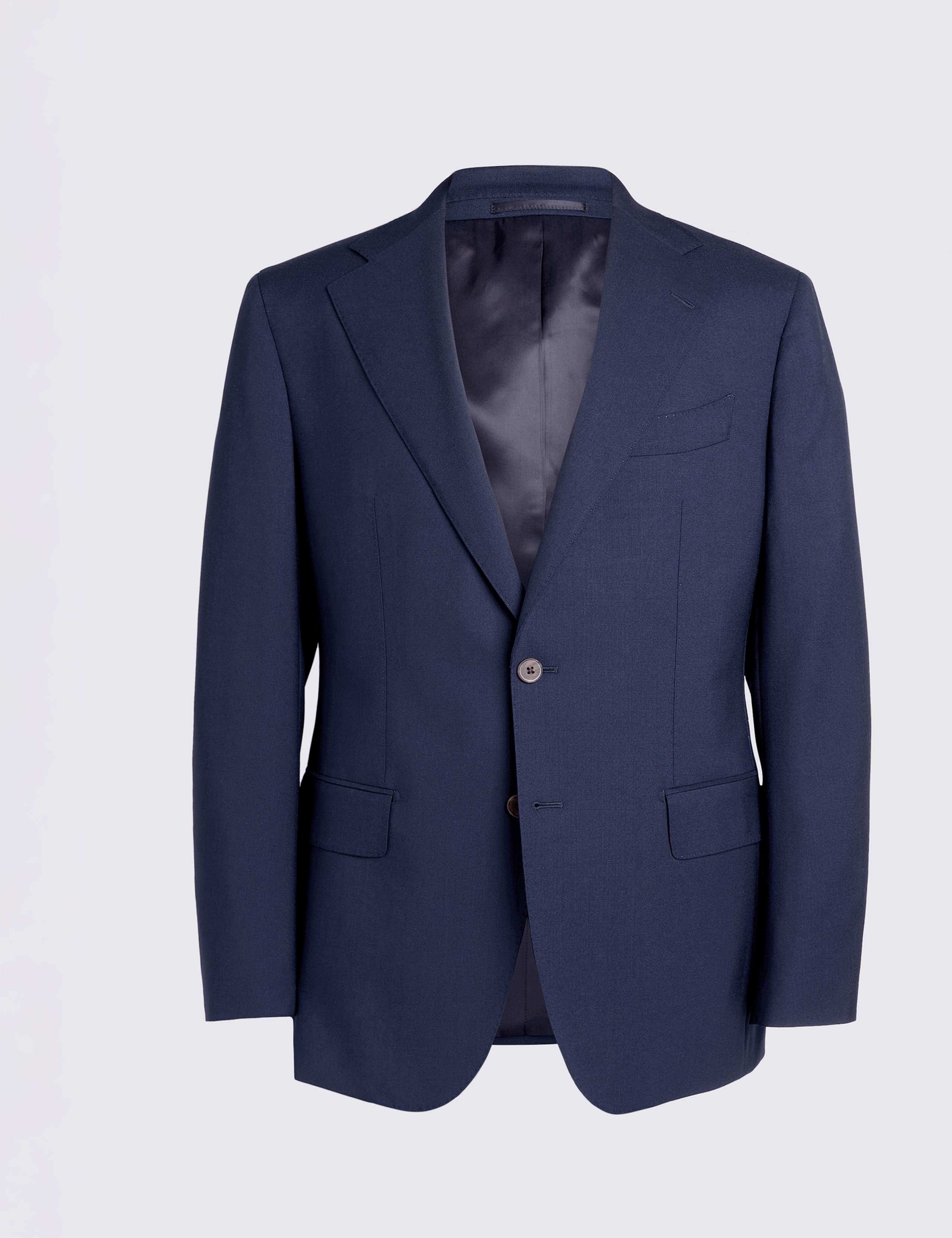 Tailored Fit Pure Italian Wool Suit Jacket 5 of 6