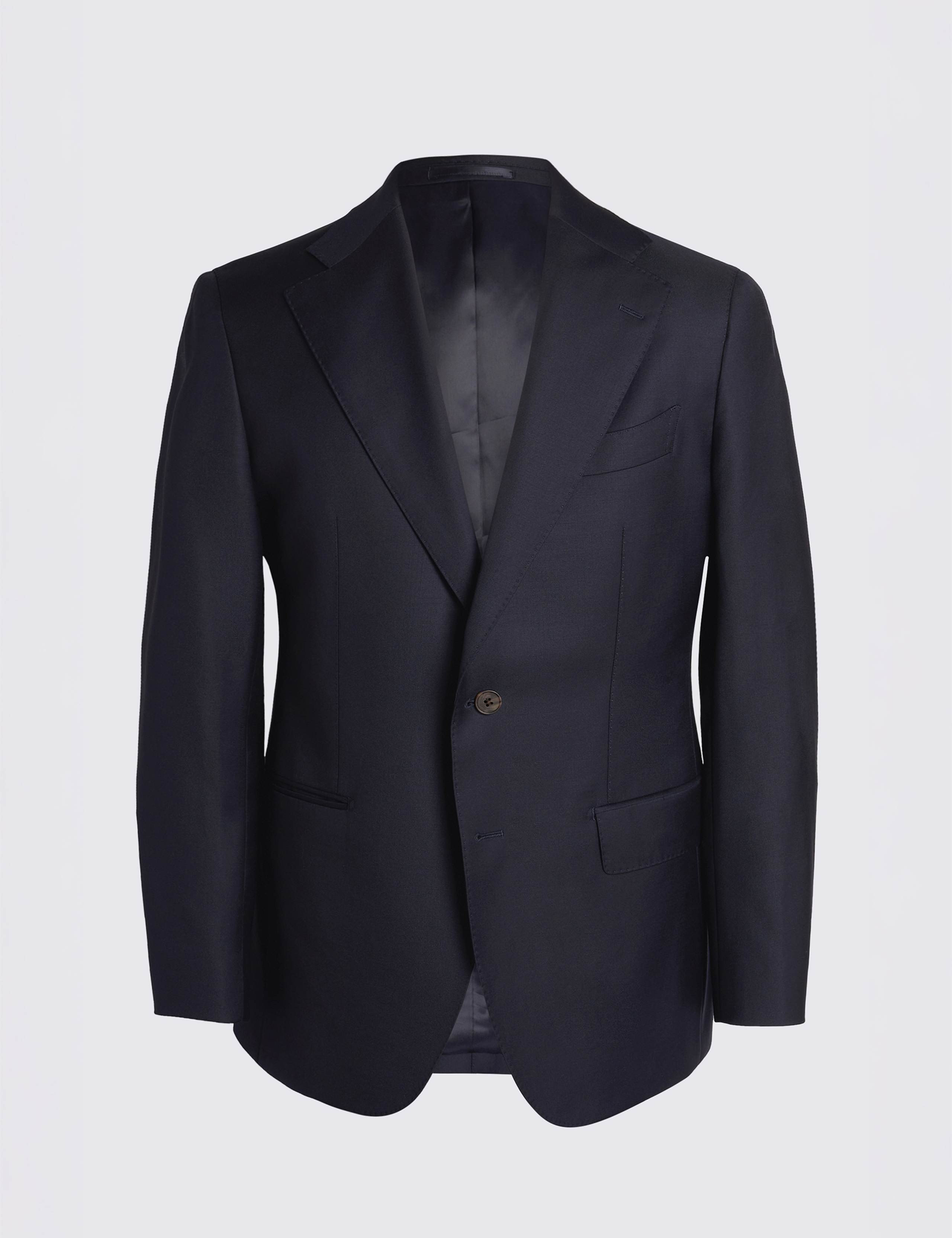 Tailored Fit Pure Wool Twill Suit Jacket 4 of 5