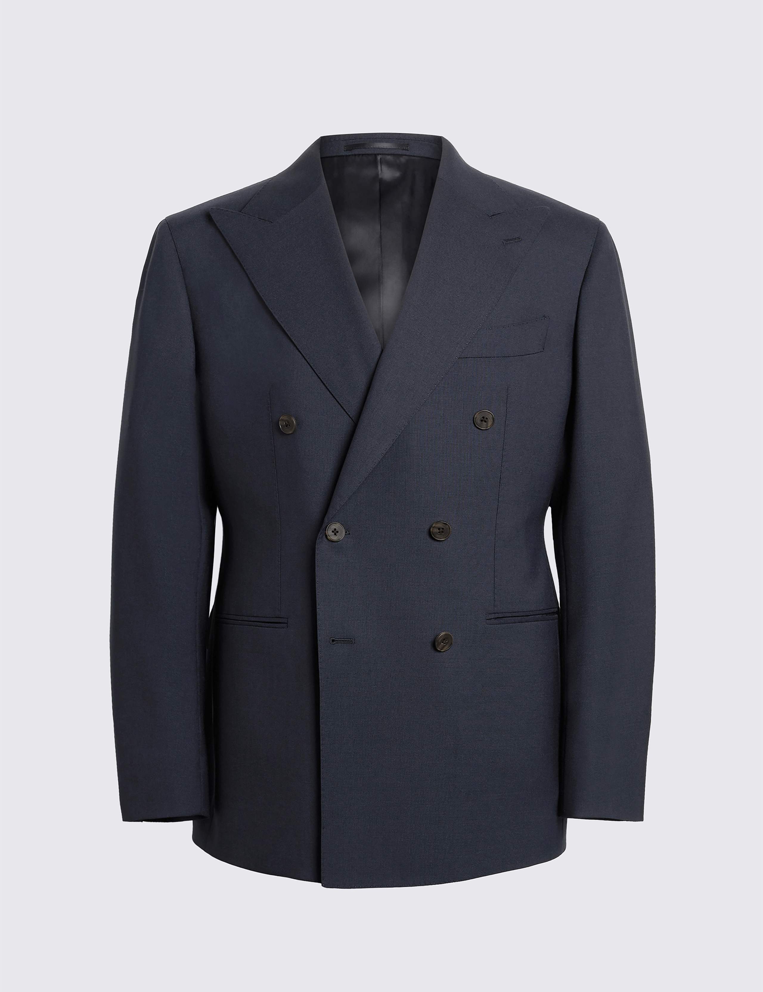 Tailored Fit Pure Italian Wool Suit Jacket 4 of 5