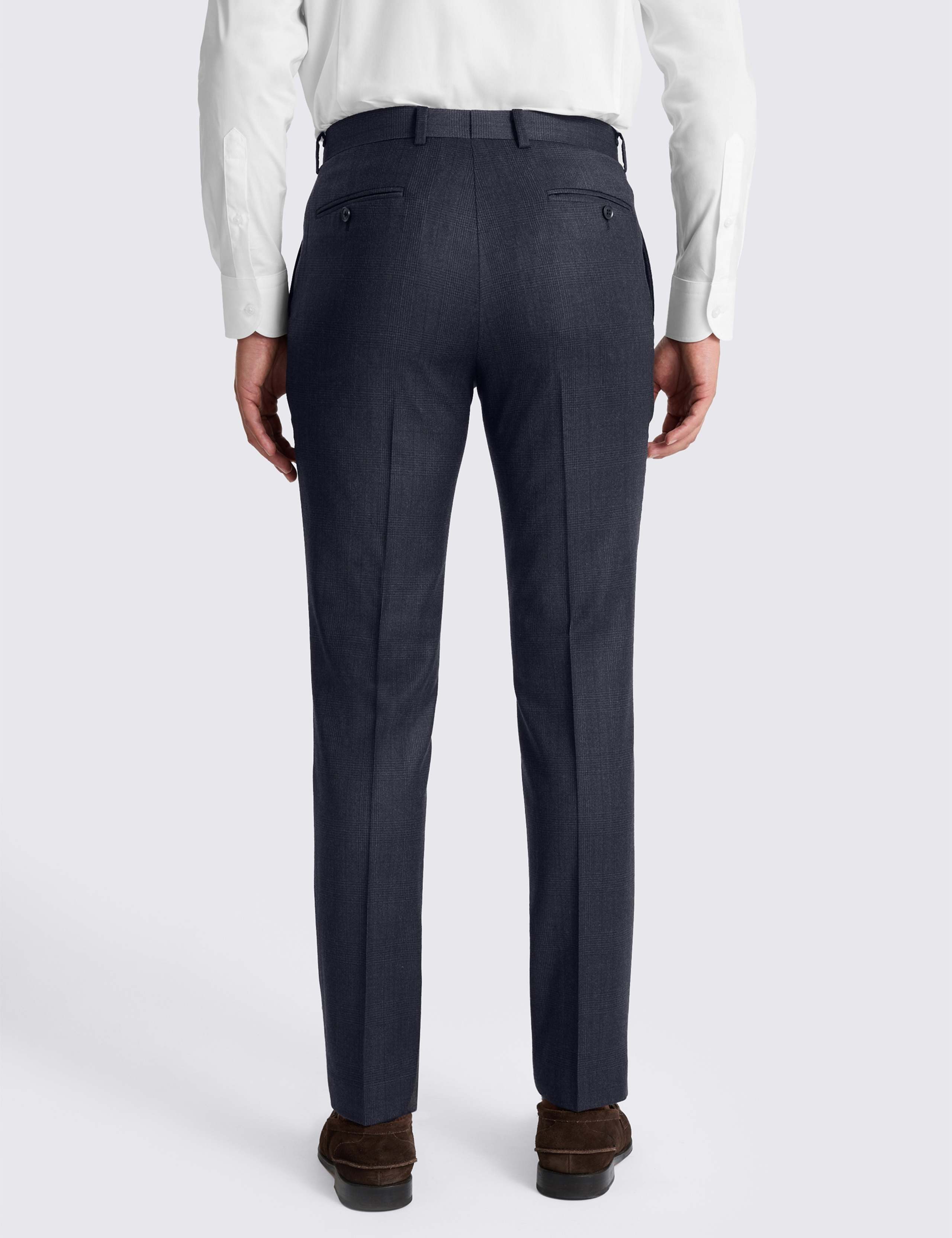 Tailored Fit Check Performance Suit Trousers 3 of 3